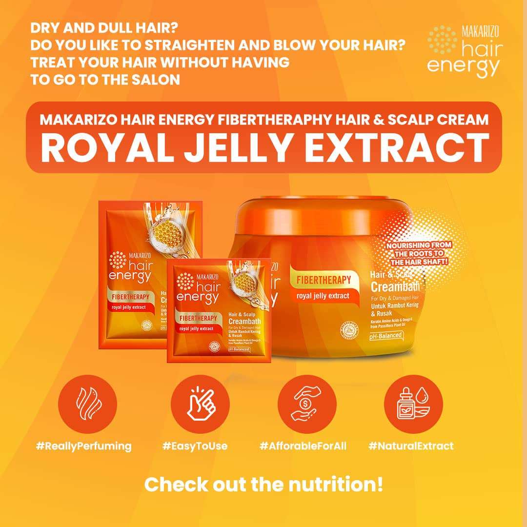 Hair Energy Fibertherapy RoyalJelly Creambath 60 ML 4