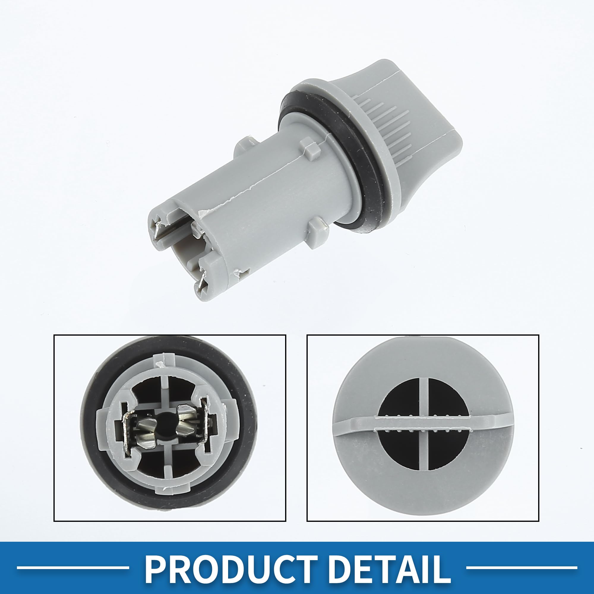 A ABSOPRO Parking Signal Light Socket No.921612M000 Durable Lamp Bulb Adapter for Hyundai Accent 2015-2017 Plastic Metal Gray (Set of 2) 5