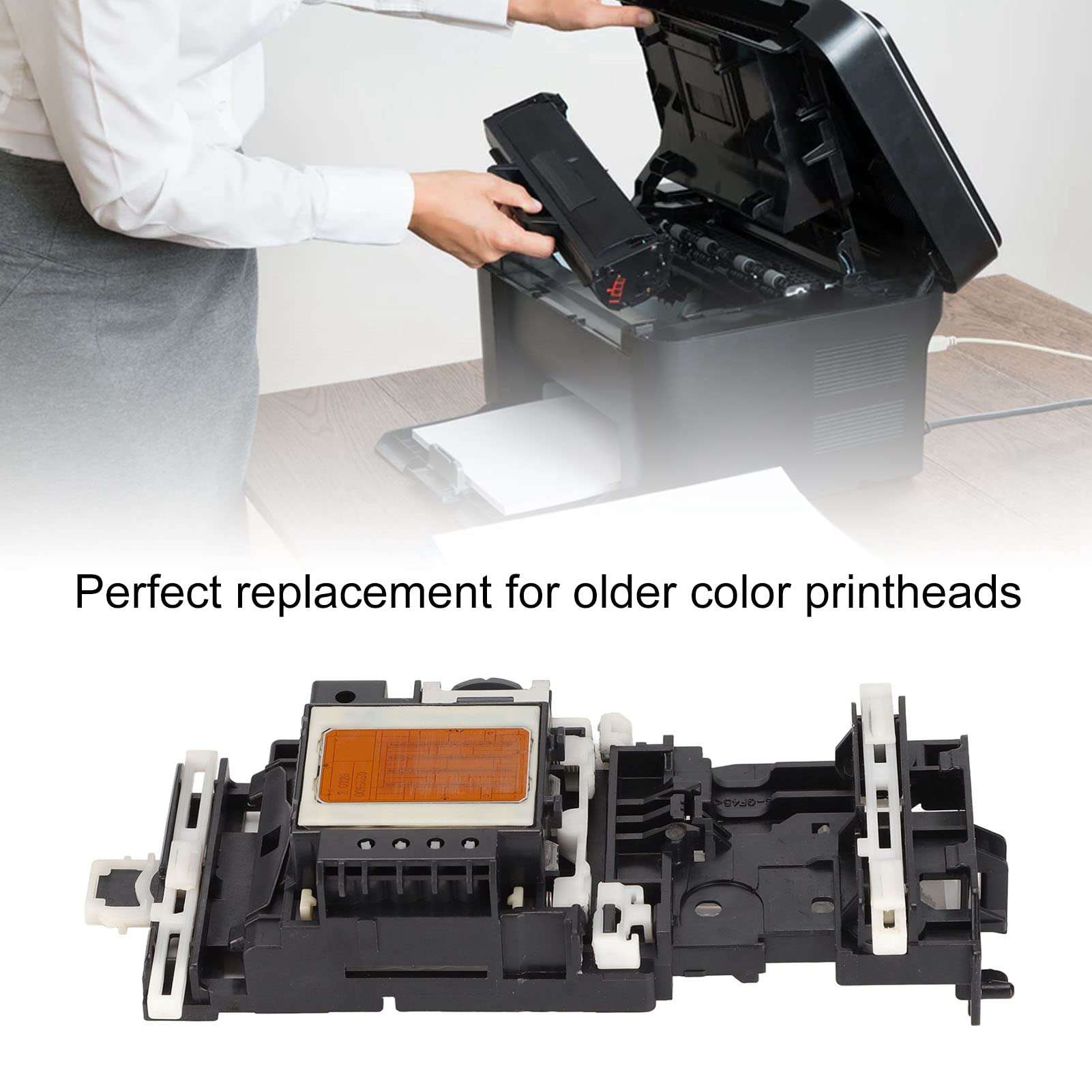 Printer Head, Exquisite Workmanship Printhead Safe Durable Small Easy Install Replacement for MFC J220 J615W for J125 J410 290 990A4 5