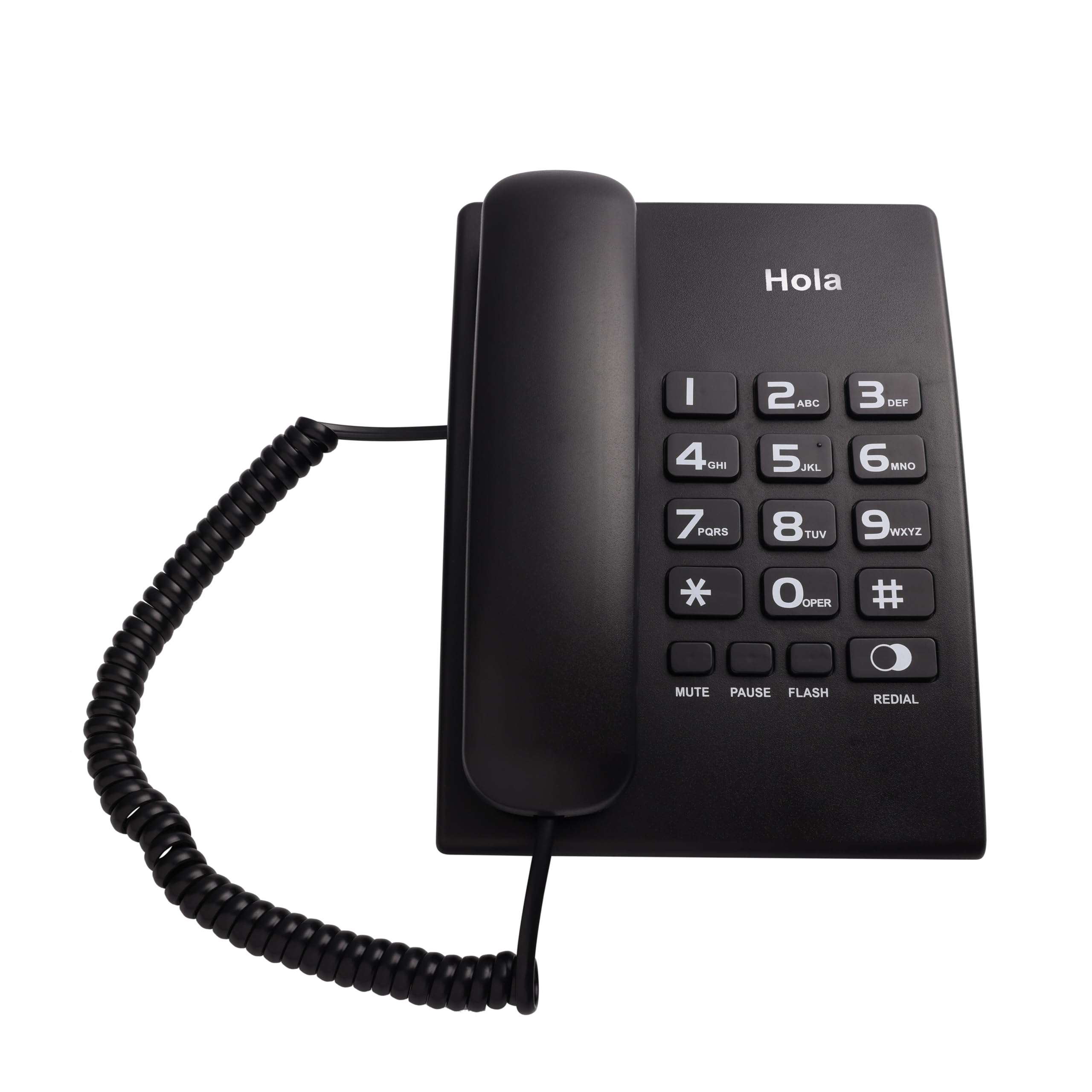 Hola TF 320 Basic Corded landline Phone with Tone/Pulse, Wall/Desk mountable, Pulse/Tone dial 2