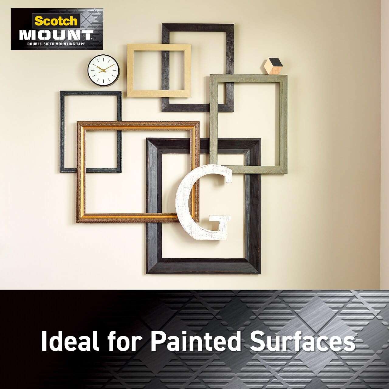 Scotch-Mount Indoor Double-Sided Mounting White Tape Mega Roll, 3/4 in x 350 in (29.1 ft), Features 3M Industrial Strength Adhesive, No Mess or Tools (110H-Long-DC) 3