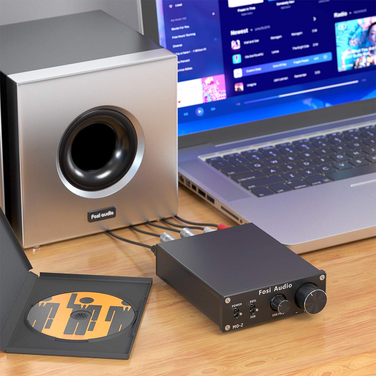 Fosi Audio M02 Subwoofer Amplifier Mono Channel Amp Home Theater 100Watt Power Amp 5