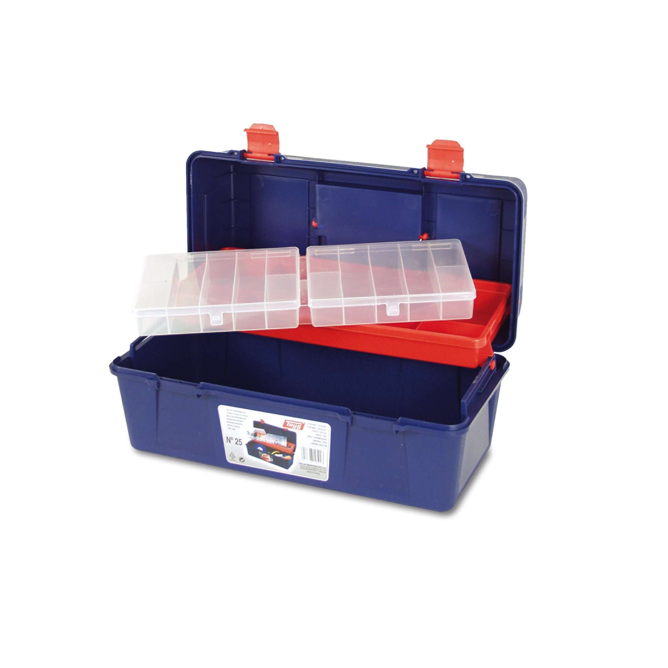 Tayg 125003 Plastic Tool Box mod. 25, Black, 400 x 206 x 188 mm 3