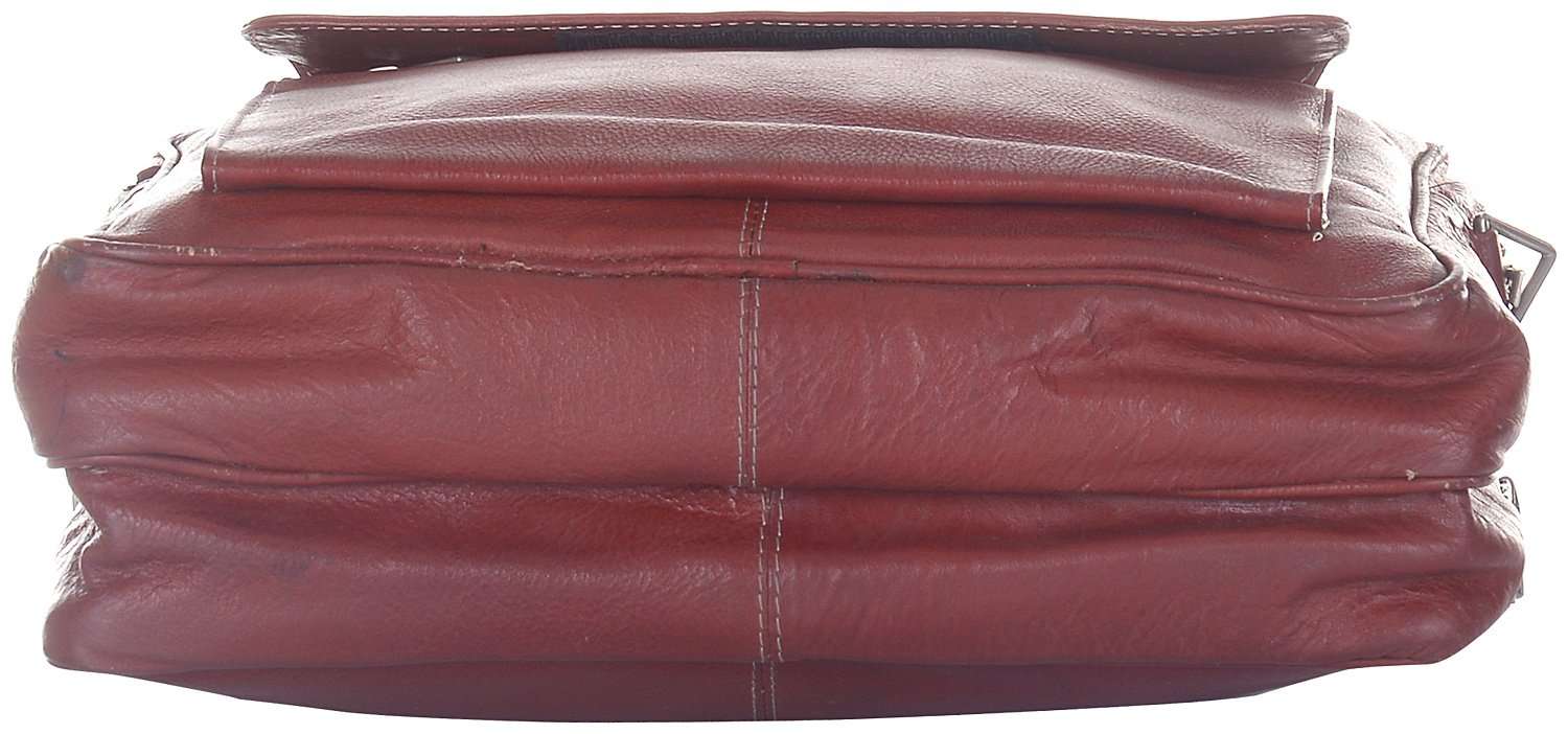 Leatherman Leather Tan Laptop Bag 5