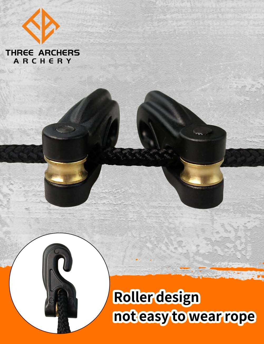 THREE ARCHERS Crossbow Cocking Device T Handle Crossbow Rope Cocker Crossbow String Puller Tool (All Black) 4