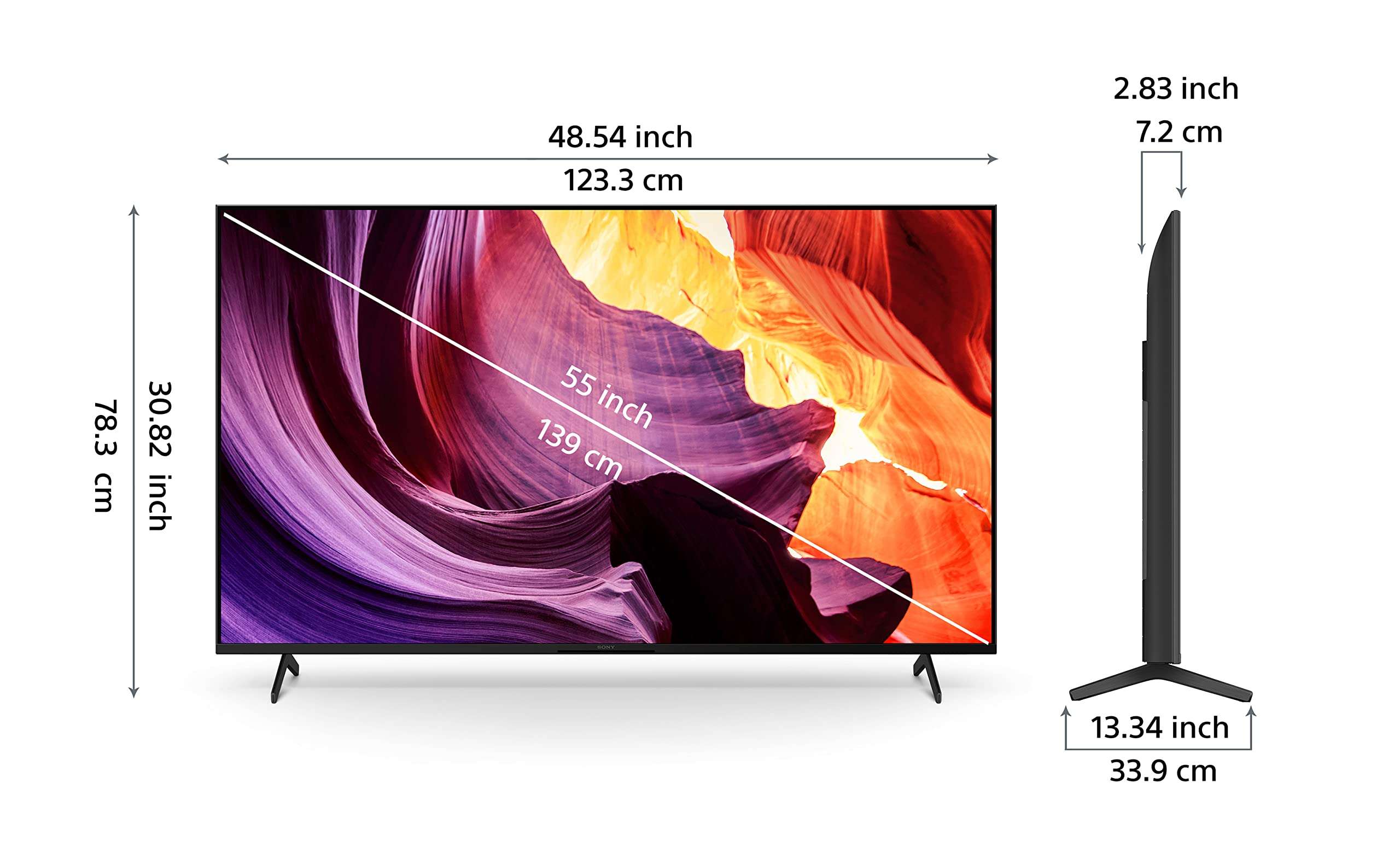 Sony Bravia 139 cm (55 inches) 4K Ultra HD Smart LED Google TV S_KD-55X80K_1 (Black) 6