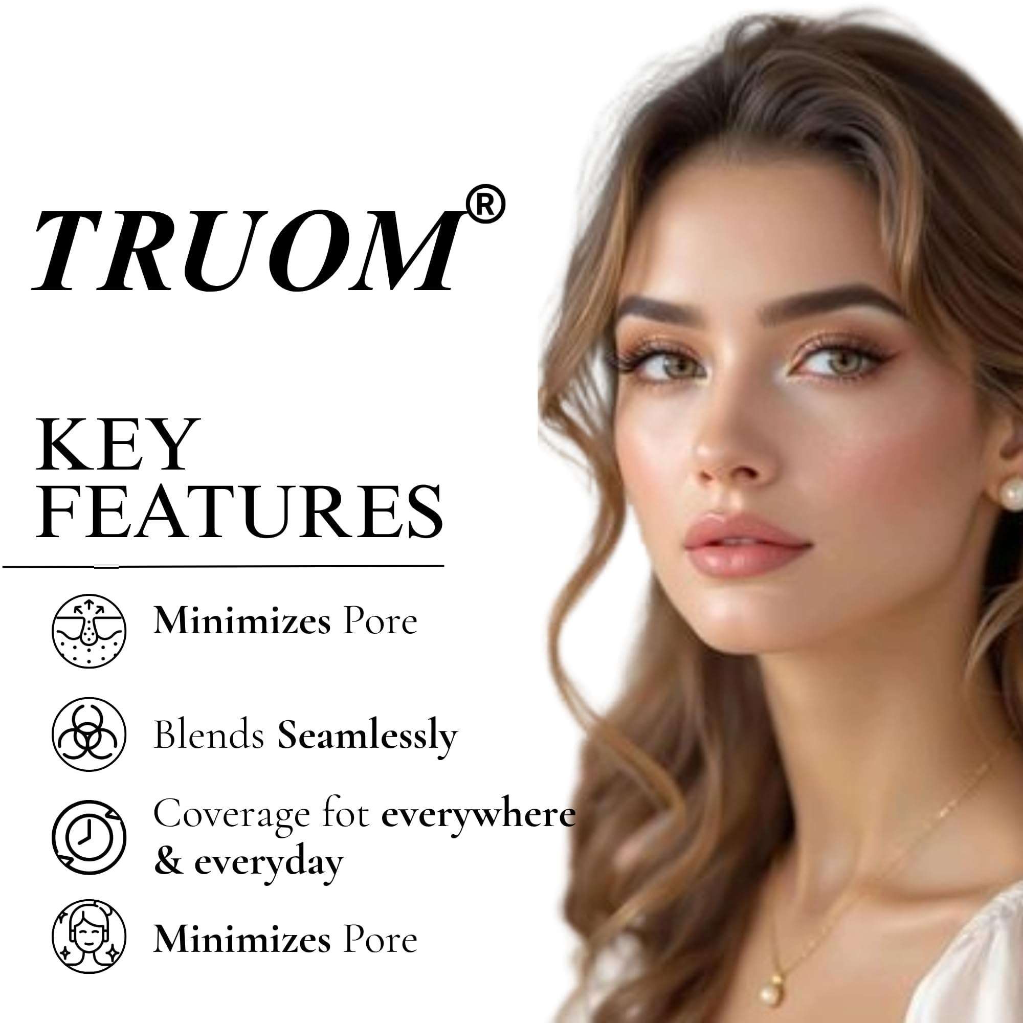 TRUOM HD Loose Setting Compact Powder for All Skin Tone | Matte Finish | Oil Control & Shine Free | Ultra-Fine Mineral Makeup | Long-Lasting Compact Powder for Women | Light Lavender - 30g 4