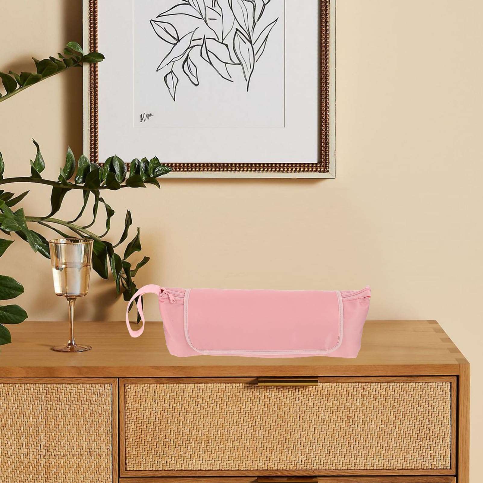 FOYTOKI Portable Hair Tools Travel Bag Hair Tool Travel Bag for Curling Iron Hair Straightener Hair Tool Haircare Accessories Organizer with Interior Pocket 6