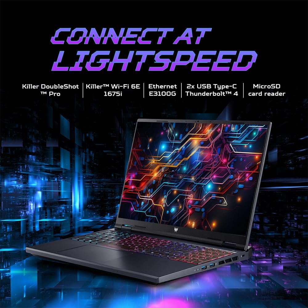 Acer Predator Helios Neo 16 Gaming Laptop 14th Gen Intel Core i9 Processor (Windows 11 Home/16 GB/1 TB SSD/NVIDIA GeForce RTX 4070) PHN16-72 with 40.64 cm (16") WQXGA Display 2