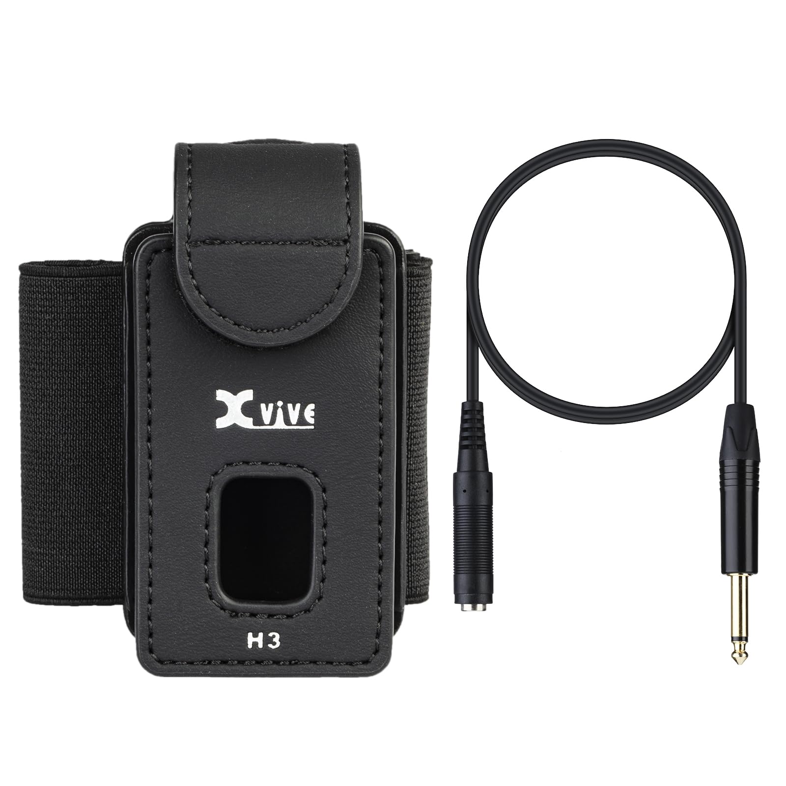 Xvive P58 Wireless Guitar Pedal System with H3 Transmitter Holder with ¼” TS male to ¼” TS Female Adapter 4