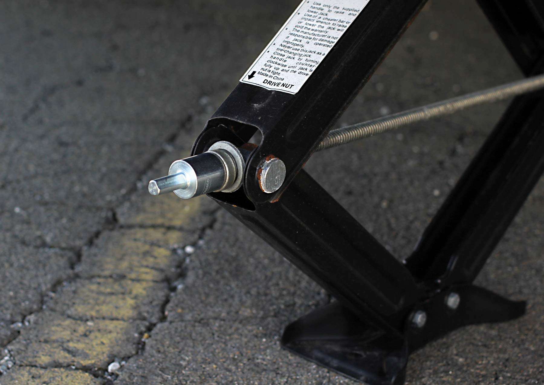 Camco RV Leveling Scissor Jack Socket Drill Adapter, Fits 3/8" and 1/2" Power Drills, Works with All 3/4" Hex Drive Jacks 5