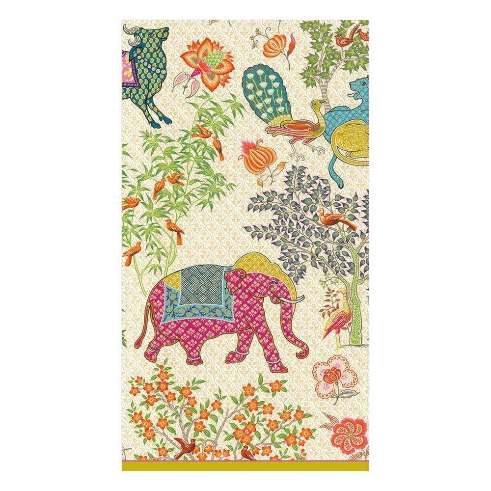 Entertaining with Caspari 15-Pack Le Jardin De Mysore Guest Towels 2