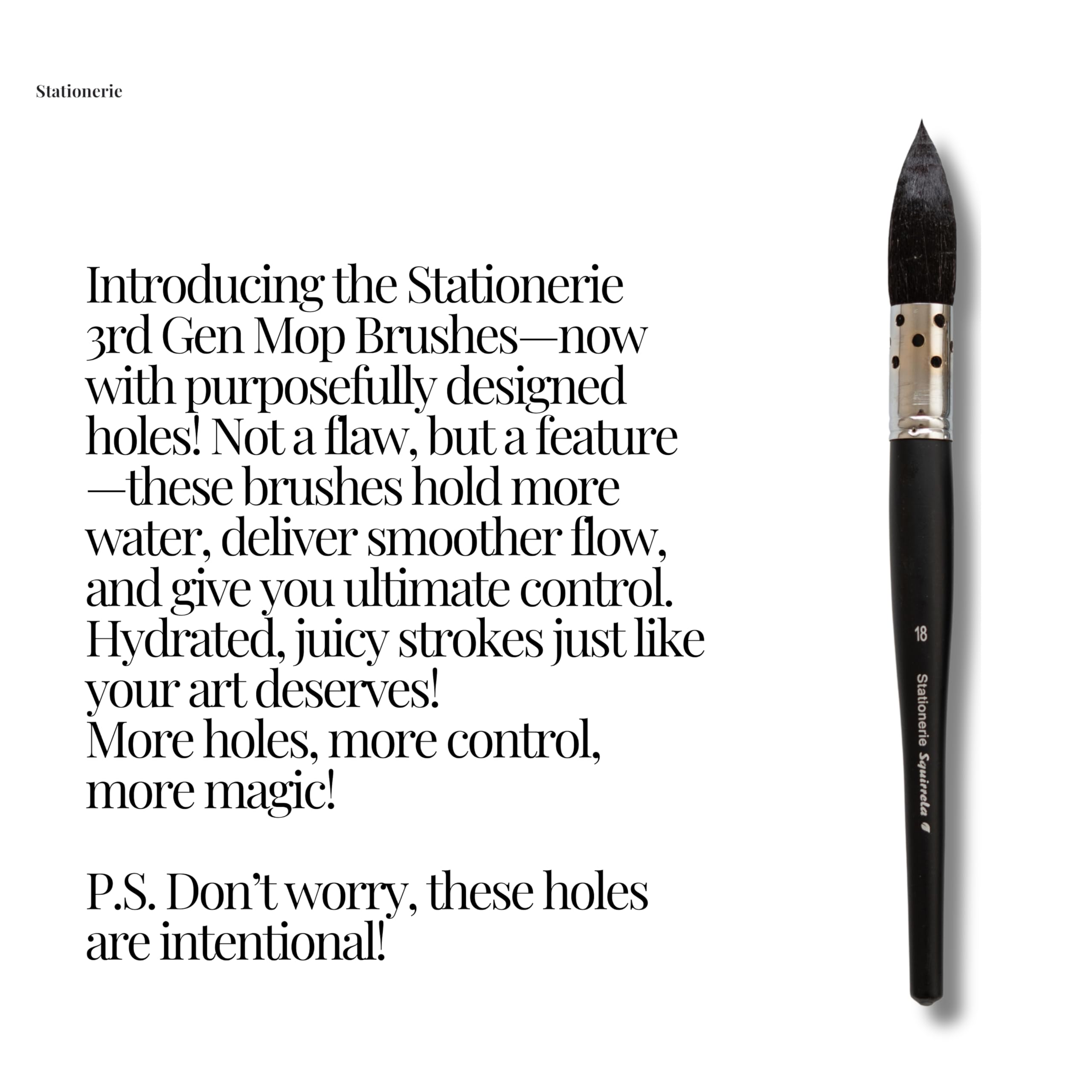 Stationerie Holy Mop 18XL Synthetic,Wash,Quill Brush 4