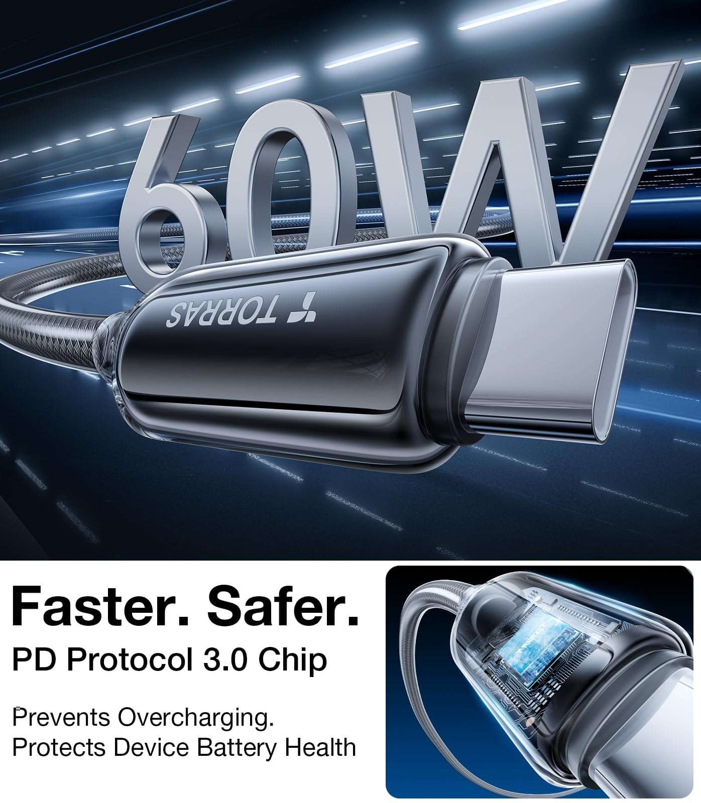 TORRAS S24 Plus Case with USB C Cable 4