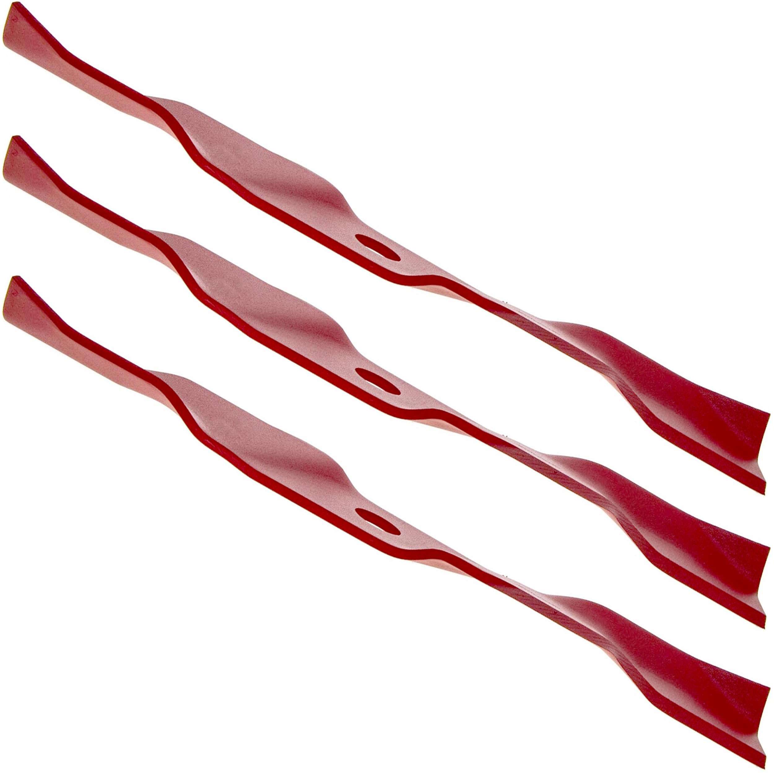 Mr Mower Parts 3-Pack Mulching Blade Set 48" Cut Deck for Exmark 103-6391 103-6391-S Fits Economy HP Lazer Z CT HP Next Lazer Z ASX AS Quest Turf Tracer Vintage 4