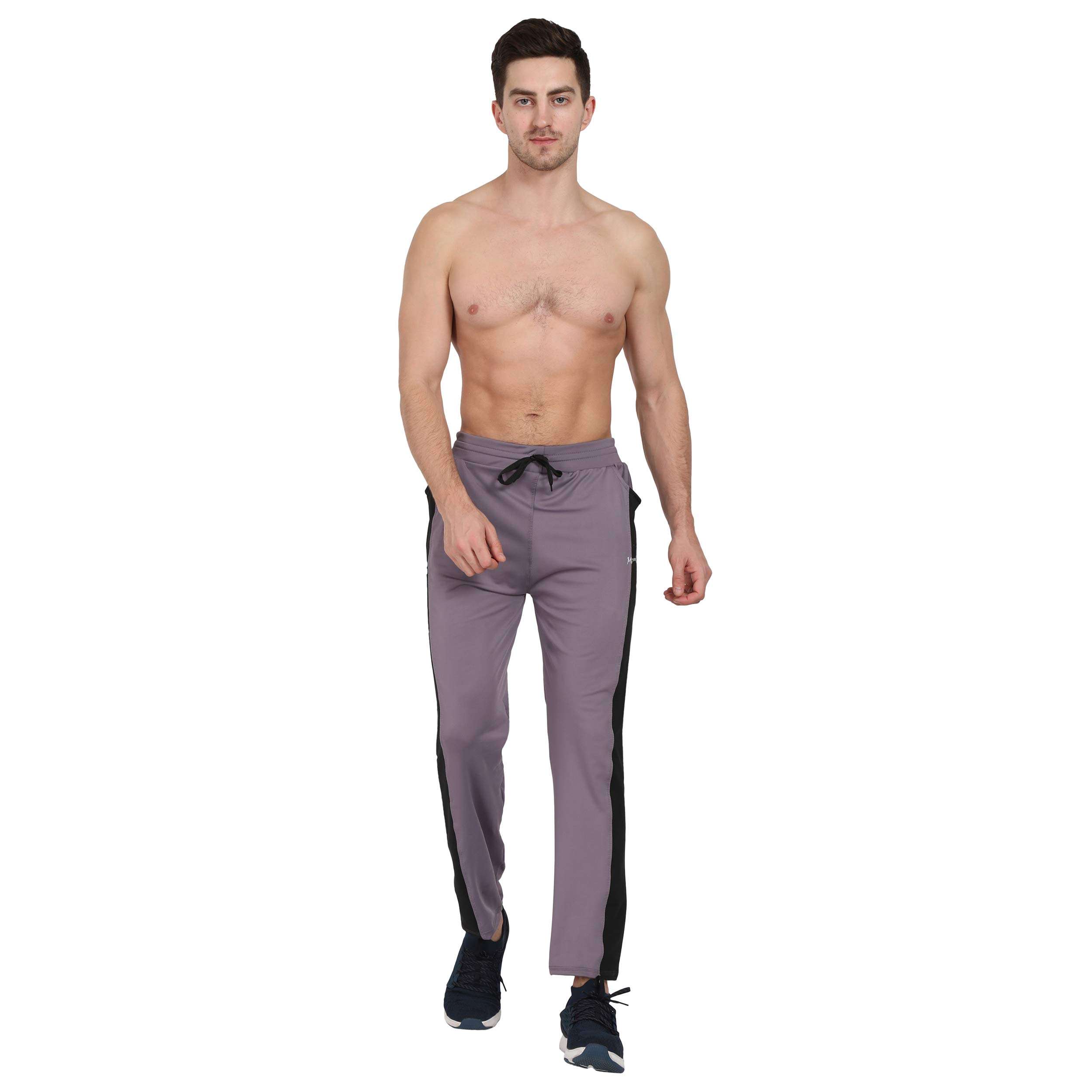 MGrandbear 4 Way Lycra/Fully Stretchable Gym/Track/Pyjama/Track Pants, Joggers, Sports Pajama Men's & Boys (30, Grey) 6