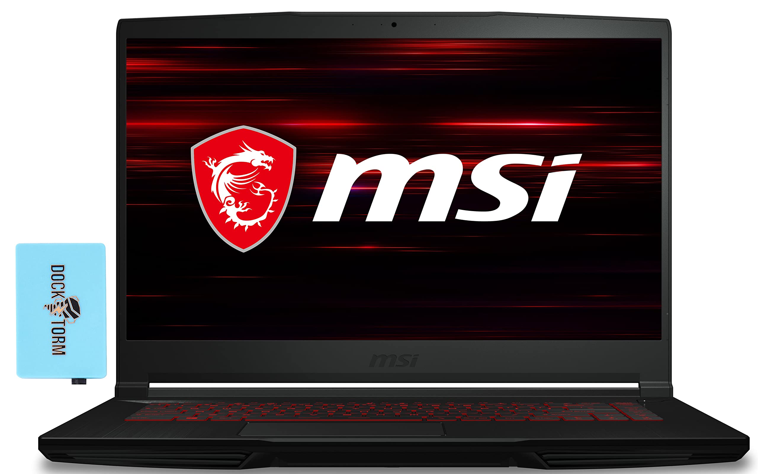 MSI GF63 Thin 10SCXR Gaming & Entertainment Laptop (Intel i5-10300H 4-Core, 16GB RAM, 2TB HDD, GTX 1650 [Max-Q], 15.6" 60Hz Full HD (1920x1080), WiFi, Bluetooth, Win 11 Home) with Hub 1