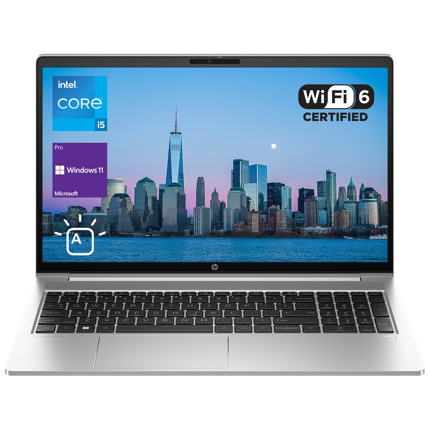 HP ProBook 450 G10 Business Laptop, 15.6" FHD Display, Intel Core i5-1335U, 16GB RAM, 1TB PCIe SSD, Webcam, Backlit Keyboard, Wi-Fi 6, Windows 11 Pro, Silver 1