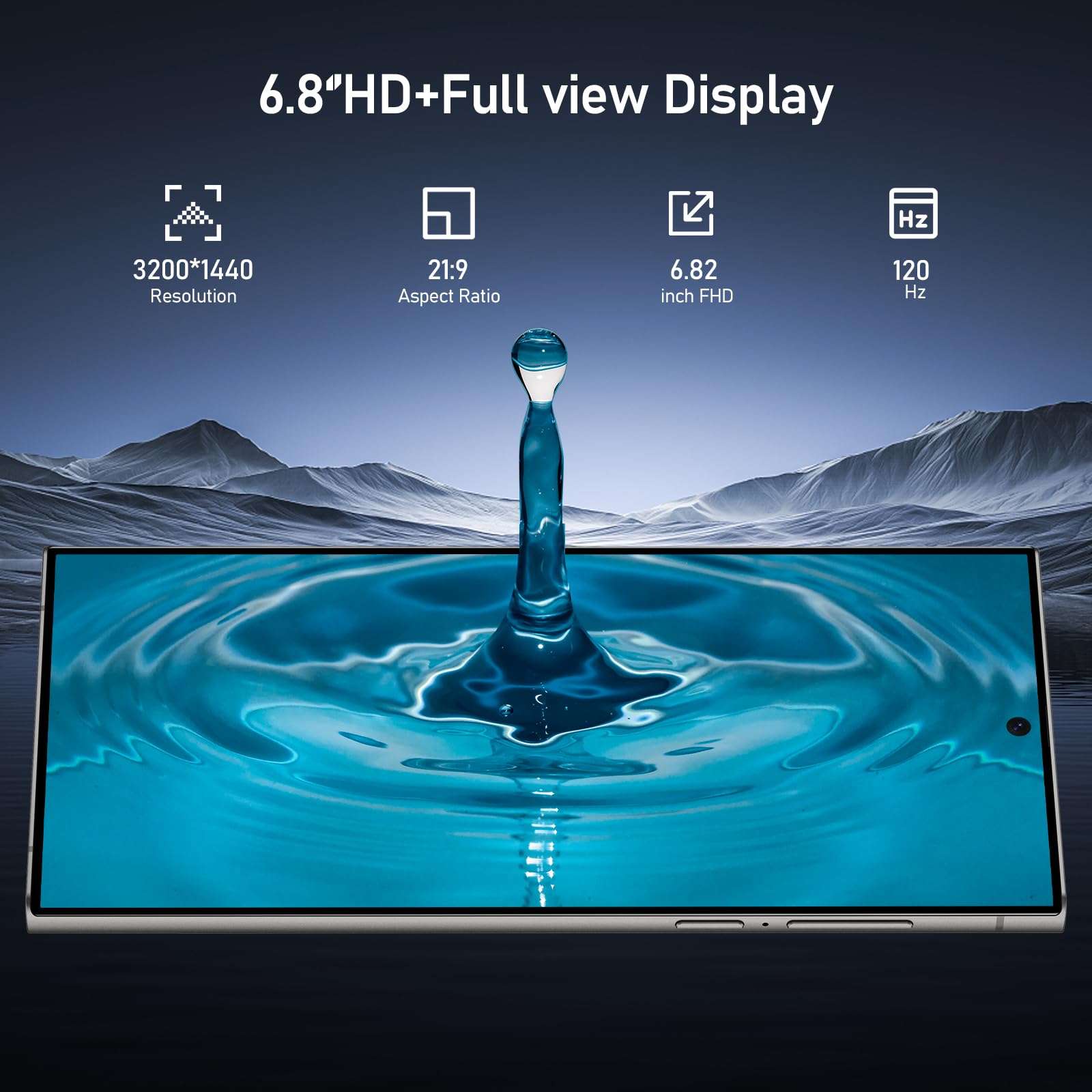 C24 Cell Phone Unlocked 5G, 6.8" FHD+ Android 14 Smartphone 8GB+256GB /1TB Expansion,108MP Camera 6000mAh Cell Phone Face ID/Dual SIM/GPS/FM Radio(Green) 3