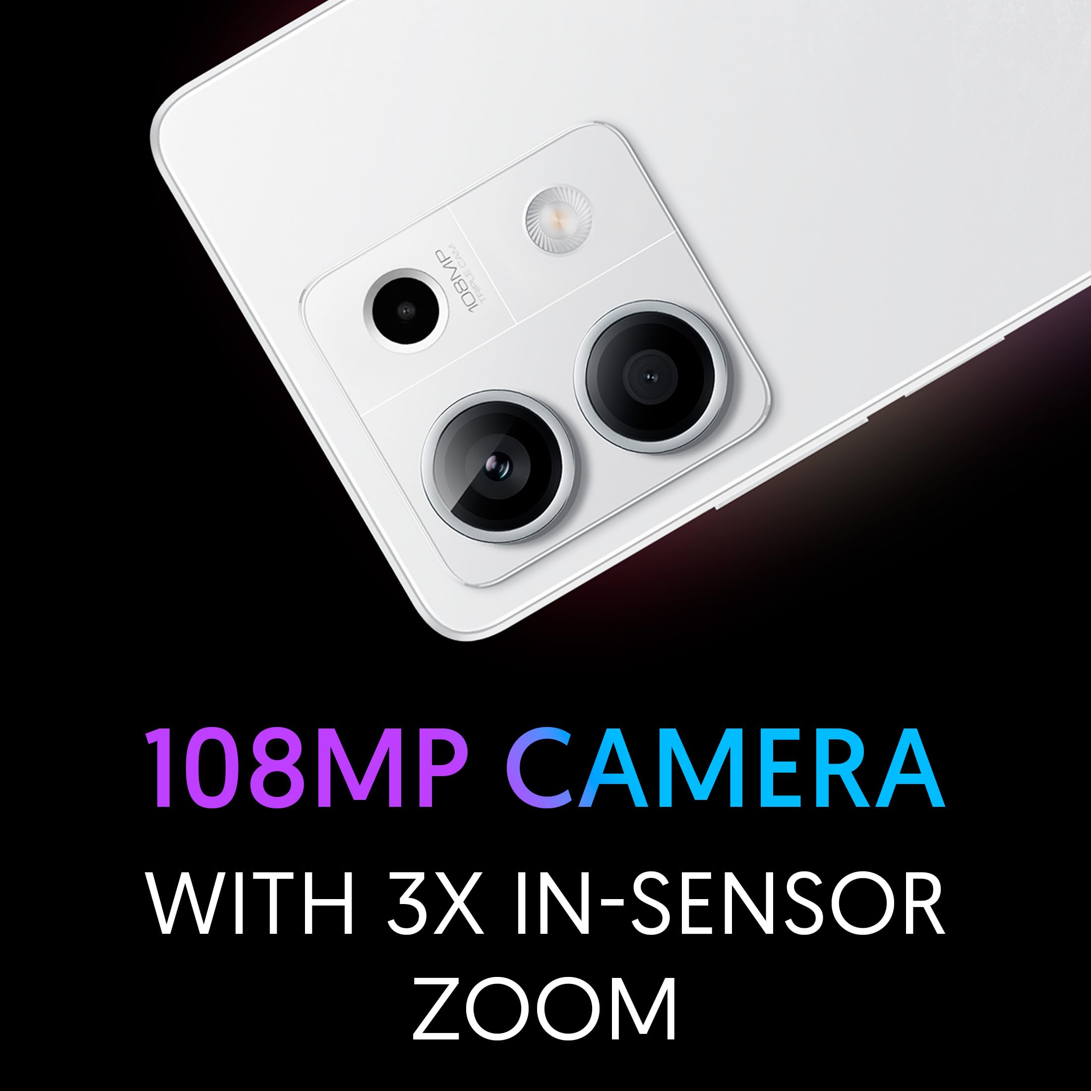 Redmi Note 13 5G (Arctic White, 12GB RAM, 256GB Storage) | 5G Ready | 120Hz Bezel-Less AMOLED | 7.mm Slimmest Note Ever | 108MP Pro-Grade Camera 3