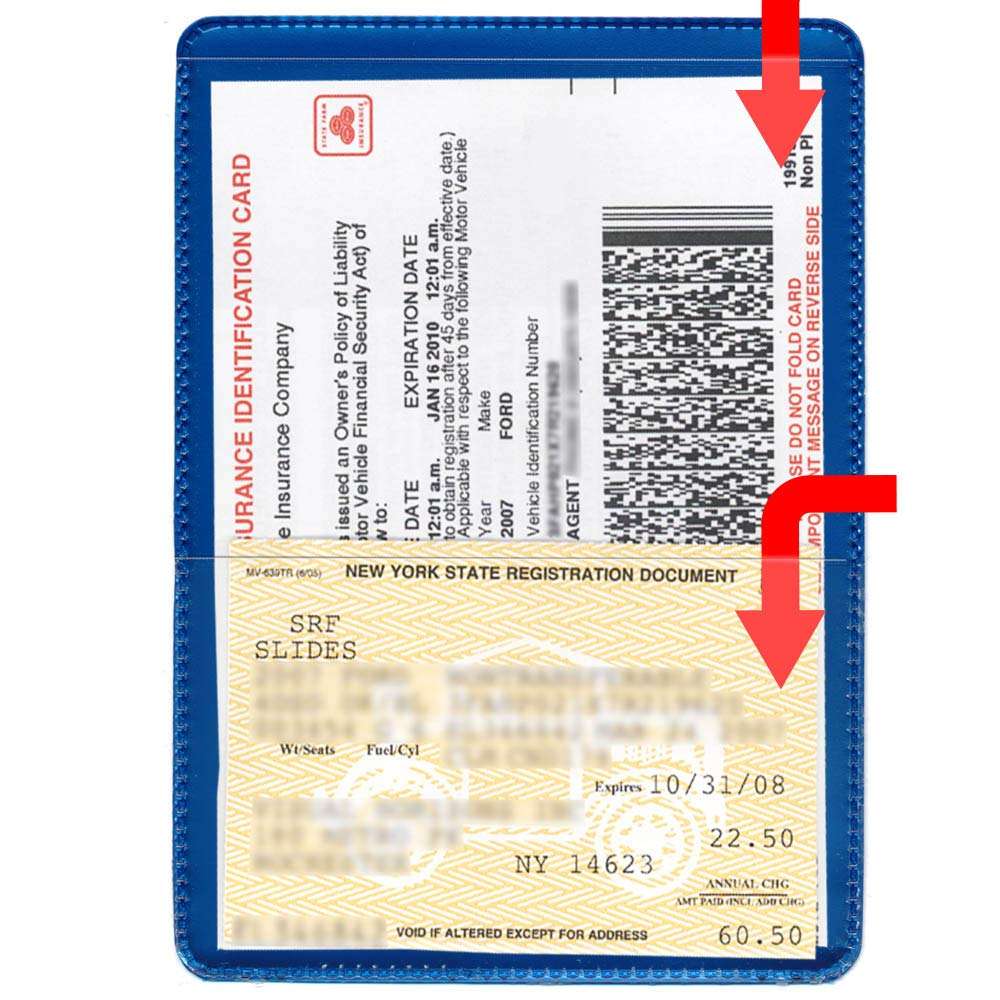 StoreSMART® - Metallic Blue-Back Auto Insurance & ID Card Holders - 50 Pack - RFS20-MB50 4