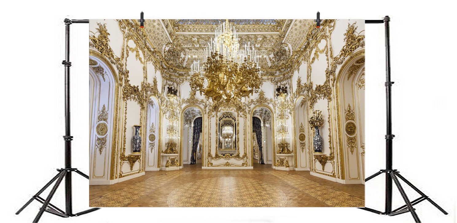 Yeele 7x5ft Luxurious Palace Backdrop for Photography Chandelier Arch Door Noble Hotel Background Kids Adult Photo Booth Shoot Vinyl Studio Props 3