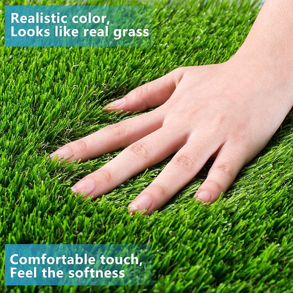 Eurotex Artificial Grass Mat for Balcony | Green Grass Carpet for Balcony | All-Weather Waterproof Fake Grass (35mm, 6.5x5.5 feet) 3