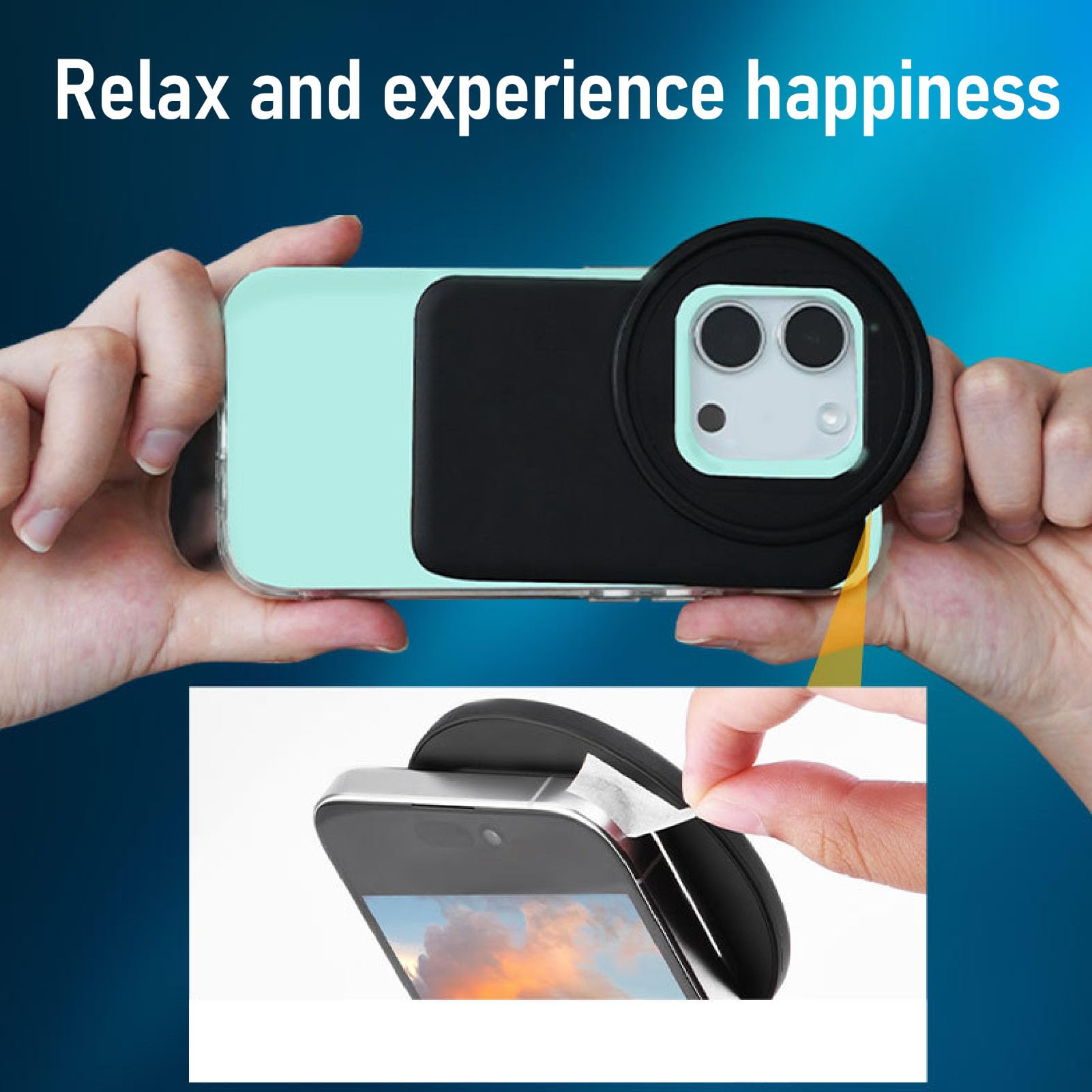 Phone Lens Filter Magnetic Holder, Universal Mount Adapter 67mm for iOS Phone Camera Accessories, Strong Magnetic Attraction, Deformation Resistant, Secure to Use (6.1in 33g/1.2Oz) 4