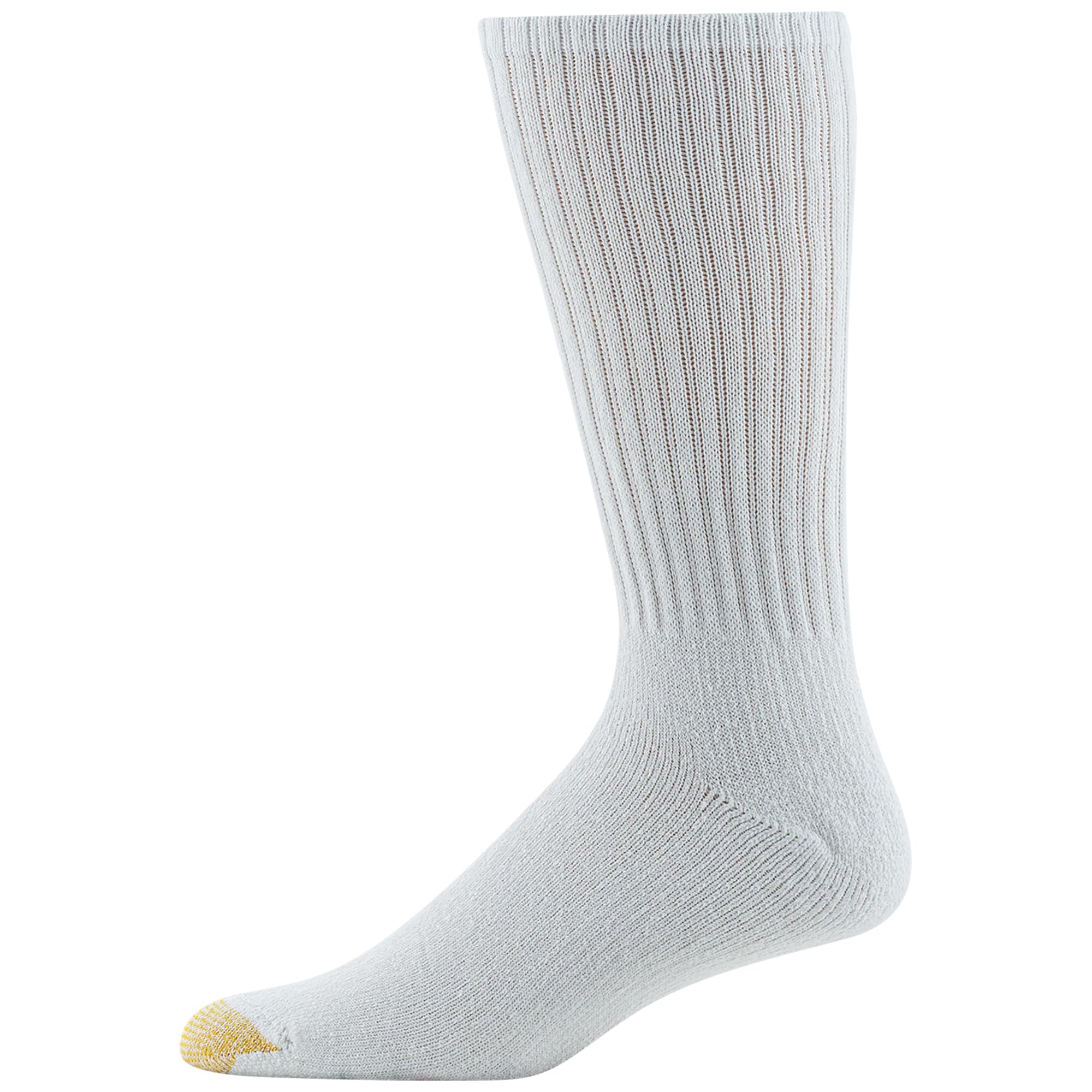 GOLDTOE Men's Ultra Tec Performance Crew Athletic Socks, Multipairs, White (3-Pairs), X-Large 3