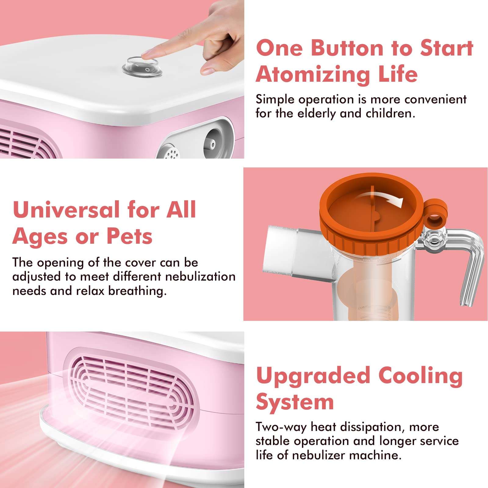 Nebulizer Machine for Adults,Desktop Jet Nebulizer for Home and Travel,Nebulizer for Kids with A Set of Accessories 3