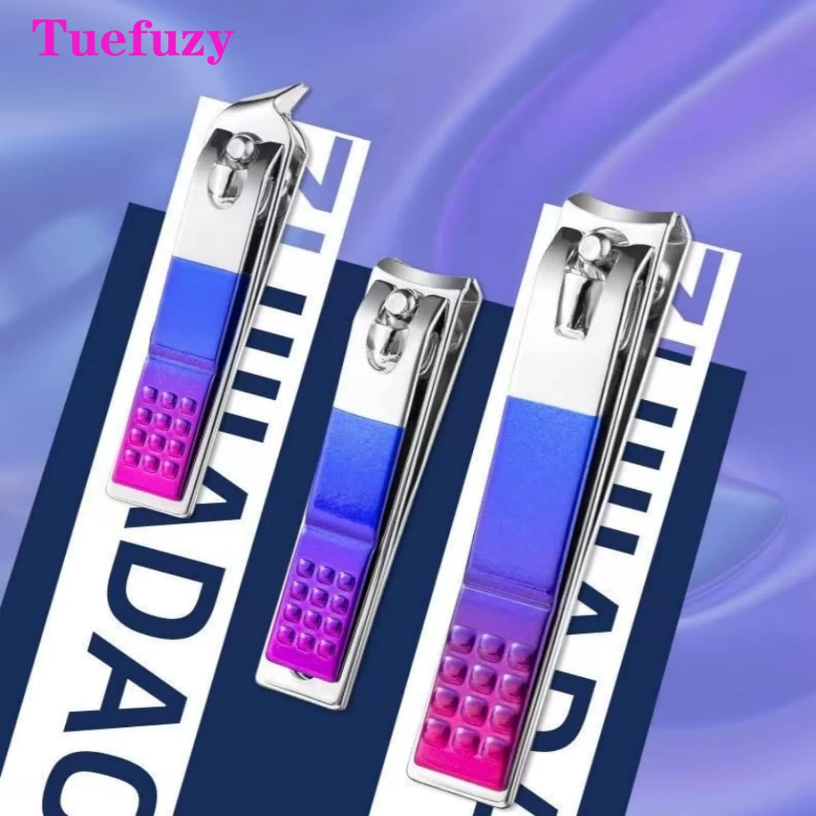 Tuefuzy 18 in 1 Stainless Steel Nail Manicure Set, Nail Care Kit, Manicure Kit, Womens Mens Grooming Kit, Professional Nail Clipper Set 4