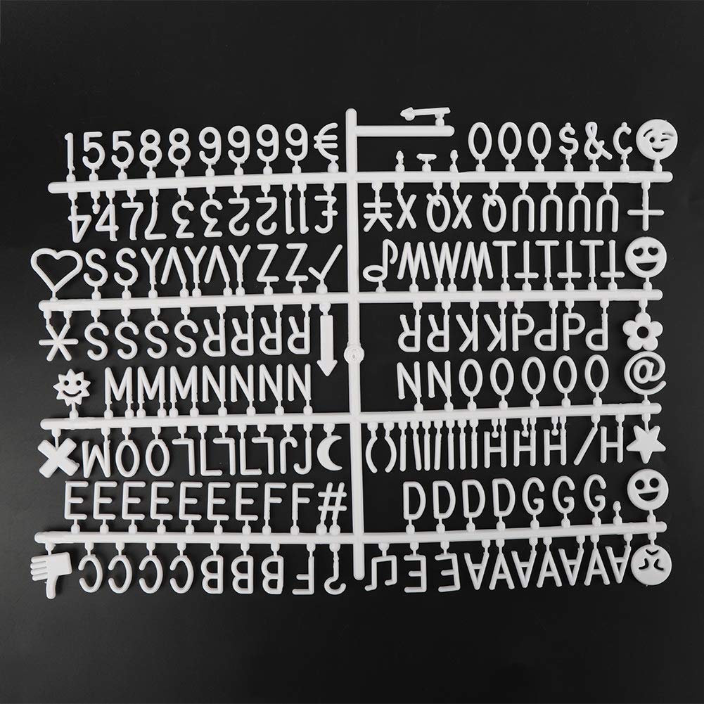 Message Board DIY Sign Changeable Letters Numbers Letter Board Message Letter Board for Room Decoration Prop, 25.5 X 25.5 X 2cm (Grey) 5