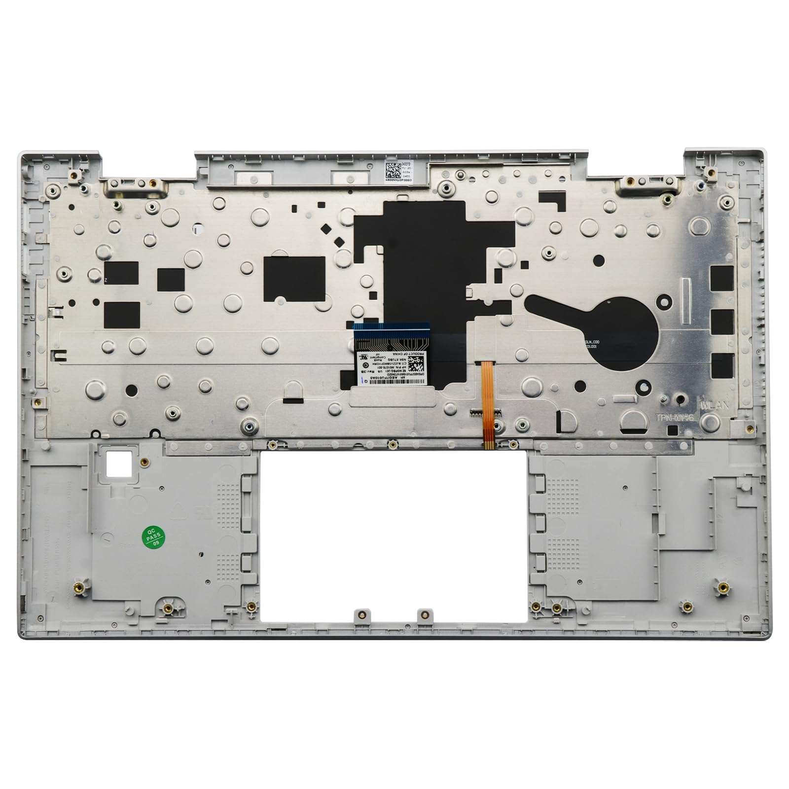 BestParts Palmrest Top Cover Backlit Keyboard Compatible with HP Pavilion X360 14-DY 14T-DY 14M-DY0013DX, Silver, M45219-001 3