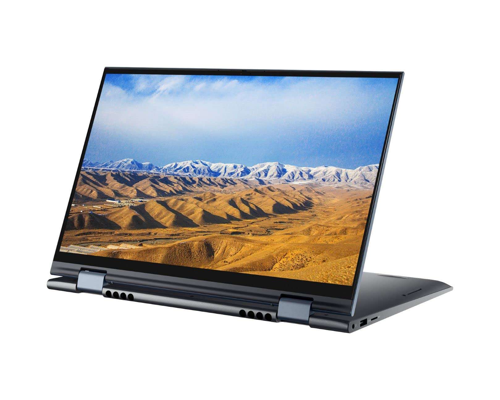 DELL Inspiron 7415 2-in-1 Touchscreen Laptop, 14" Full HD, AMD Ryzen 7 5700U (8 cores), 32GB RAM, 2TB PCIe SSD, HDMI, WiFi 6, FP Reader, Backlit KB, Windows 11 Home, Blue 3