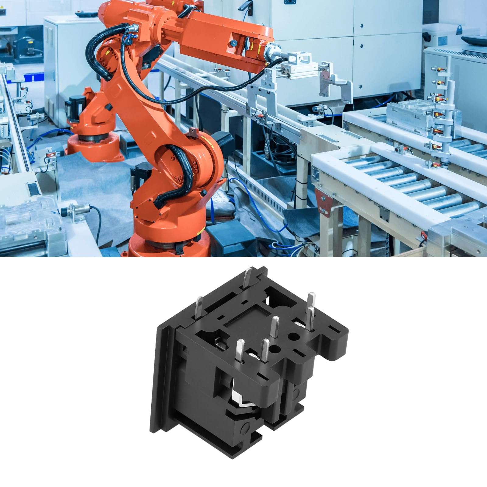 OTOTEC 4pcs 5 pin Female Connector DIN Socket LN0507 for Audio Signals Industrial Equipment Without Shield 4