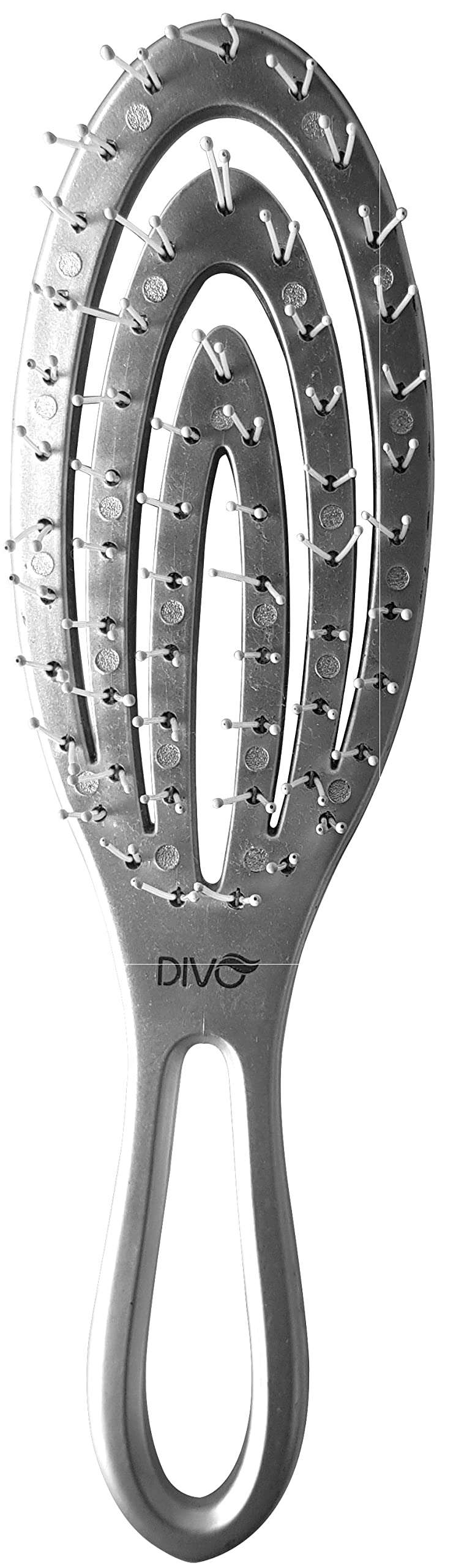 DIVO Hair Brush Silver & Golden (oval) 1