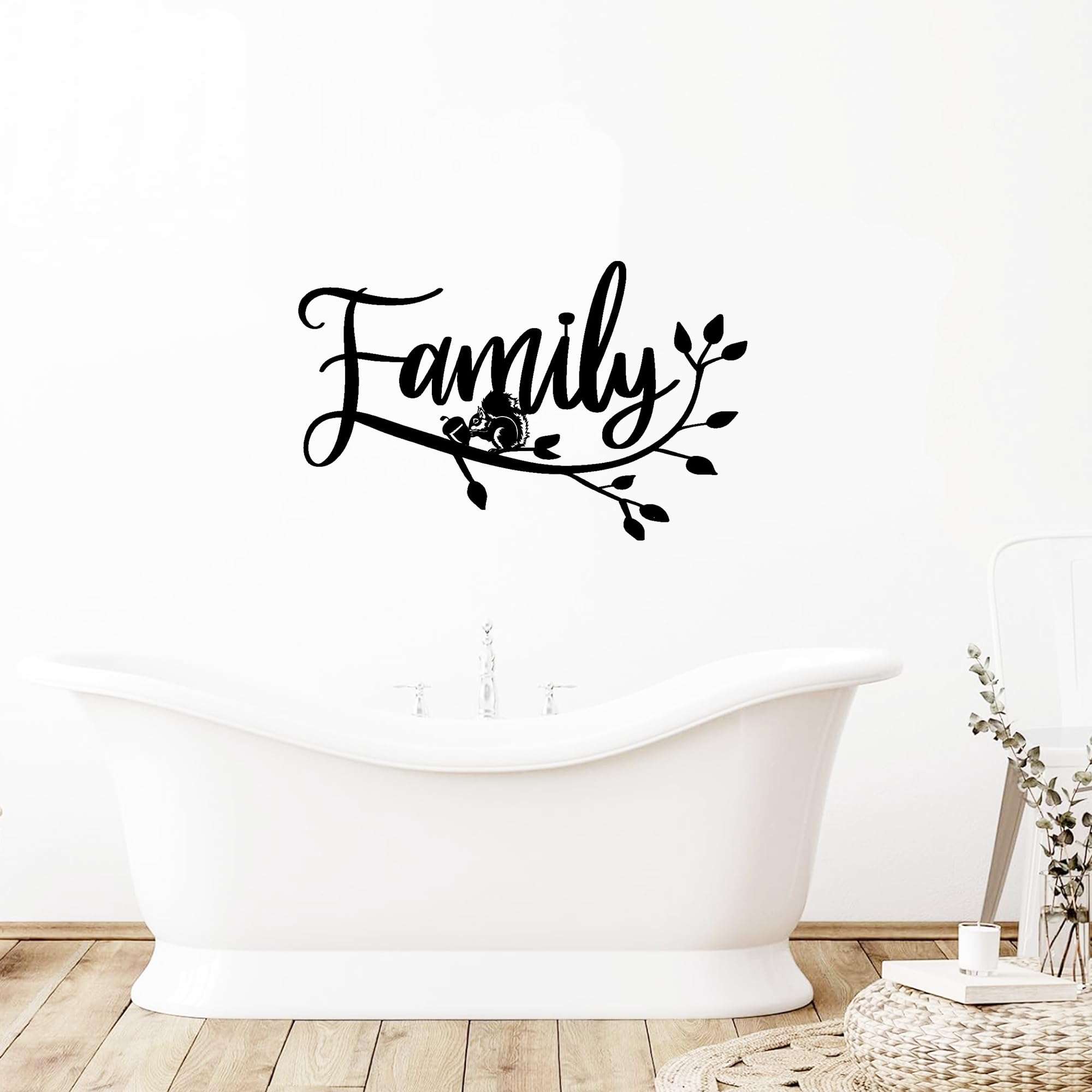 MOMOBO Decoration Wall Art Home Decor - Family Tree Hanging Appearance Wall Decor Metal Hanging Family Decor Metal Flower Wall Decor Wall Art for Bedroom Living Room Home Wall,Black(12 inch) 4