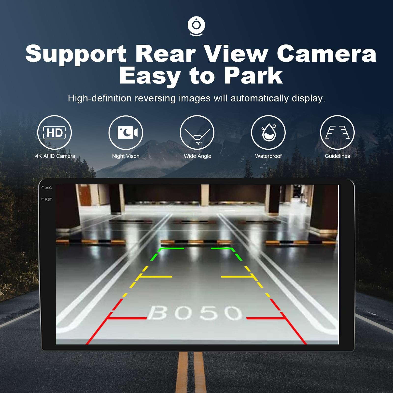FIUFUL Android Car Radio Stereo for Toyota Camry 2012 2013 2014 with Wireless CarPlay/Android Auto, 8 Core HD Touchscreen Car Radio with AM/FM/RDS Backup Camera WiFi, 2G RAM+32G ROM (8 Core) 5
