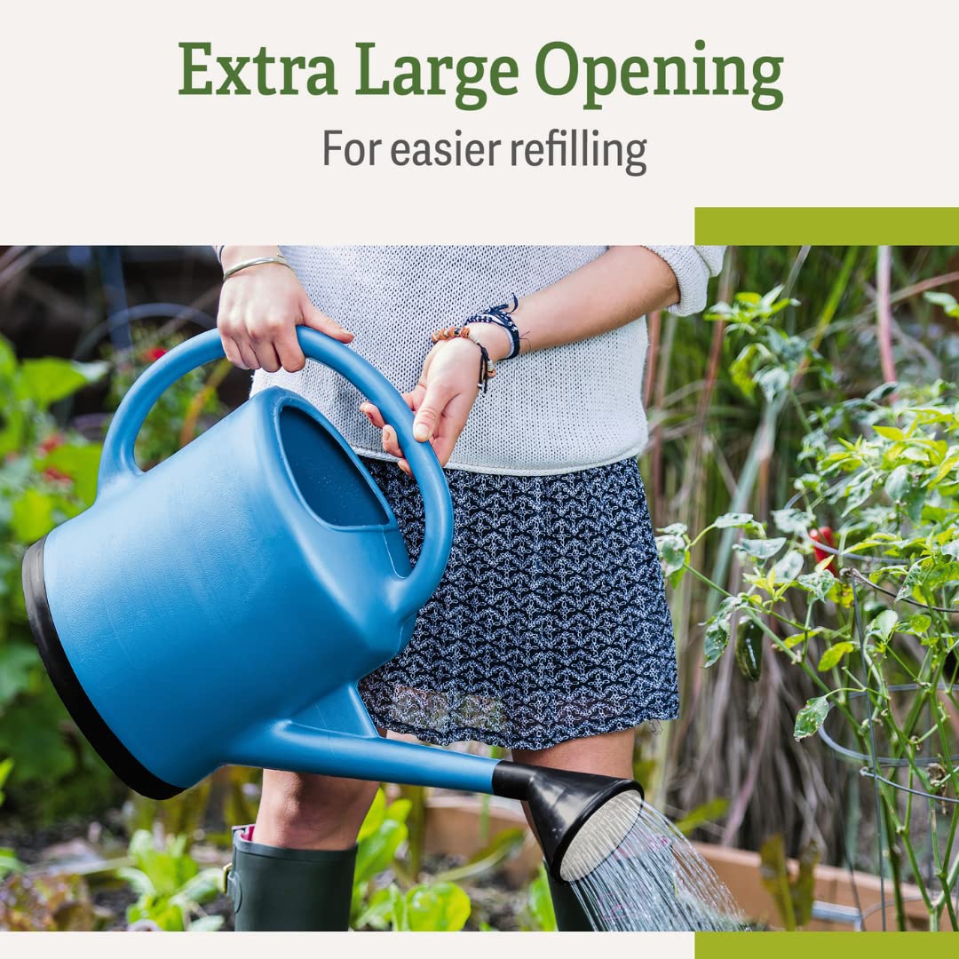 French Blue Watering Can for Indoor/Outdoor Gardening Holds 3 Gallons 6