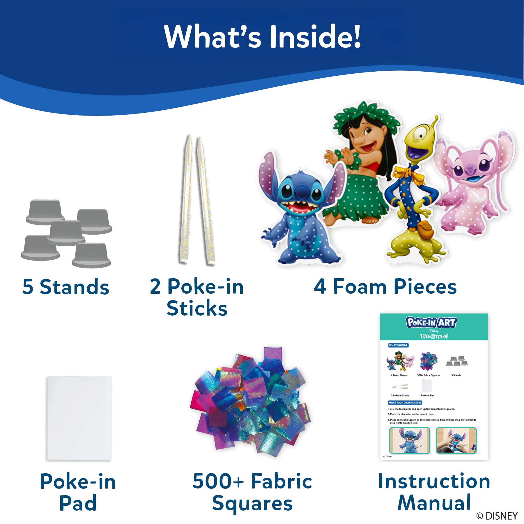 Skillmatics Poke-in Art & I Can Write Lilo & Stitch Theme Bundle, Fun DIY Activity for Kids, Gifts for Toddlers, Girls & Boys Ages 3, 4, 5, 6, 7, 8, 9 4