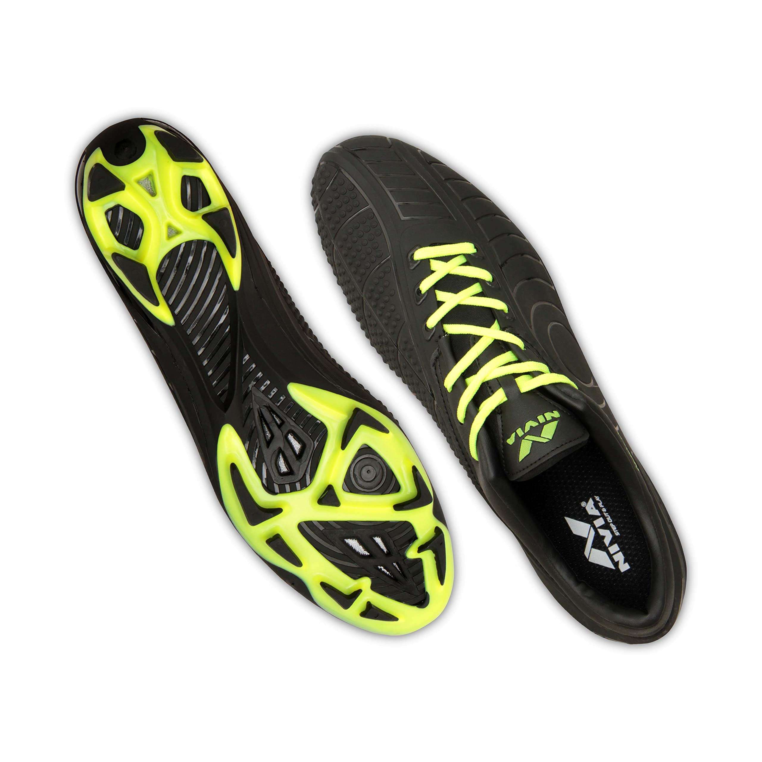 Nivia Men 1157Bk Dominator 2.0 Football Stud, UK 7 (Black), Black 4