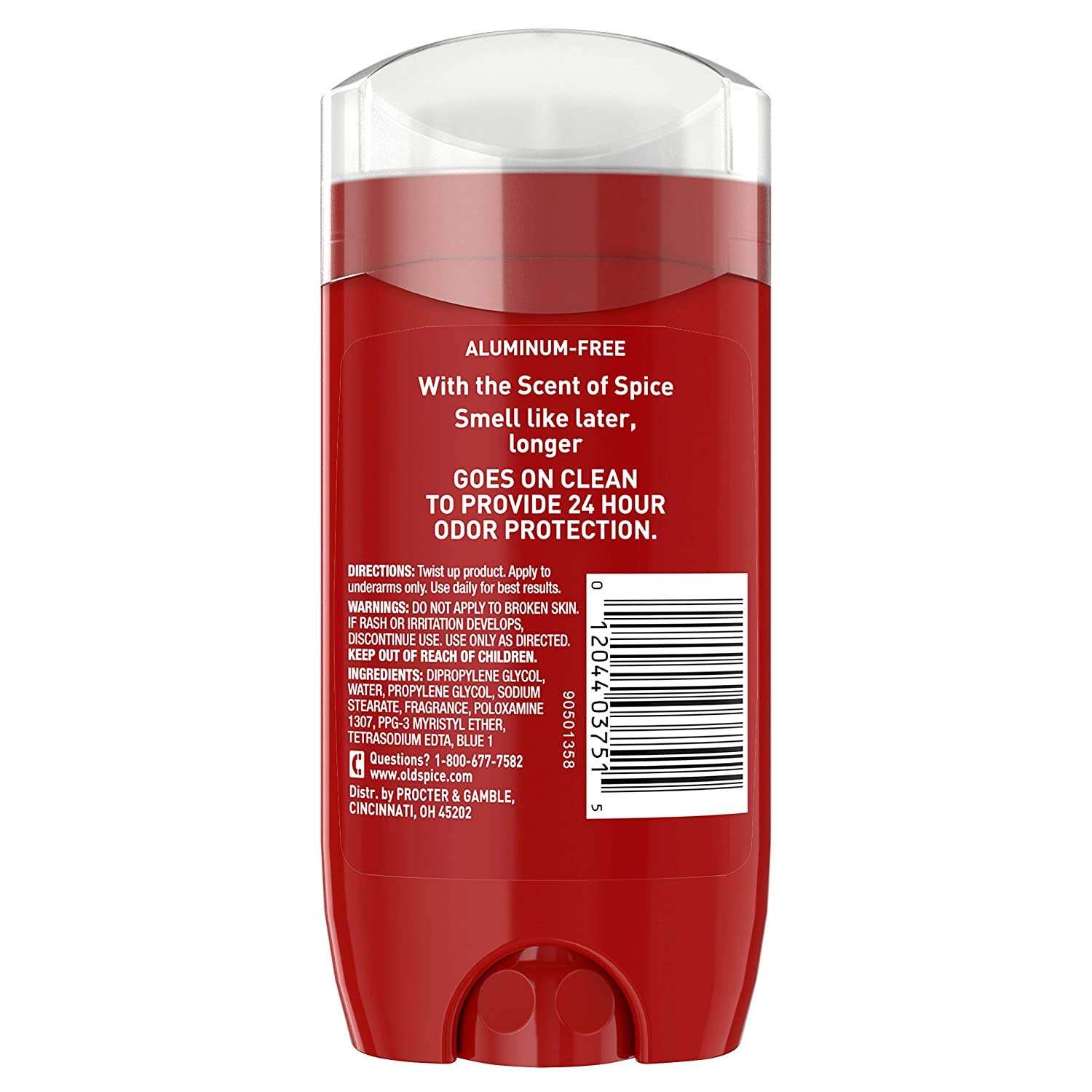 Old Spice Red Collection After Hours Scent Deodorant for Men, 3.0 oz, Pack of 6 3