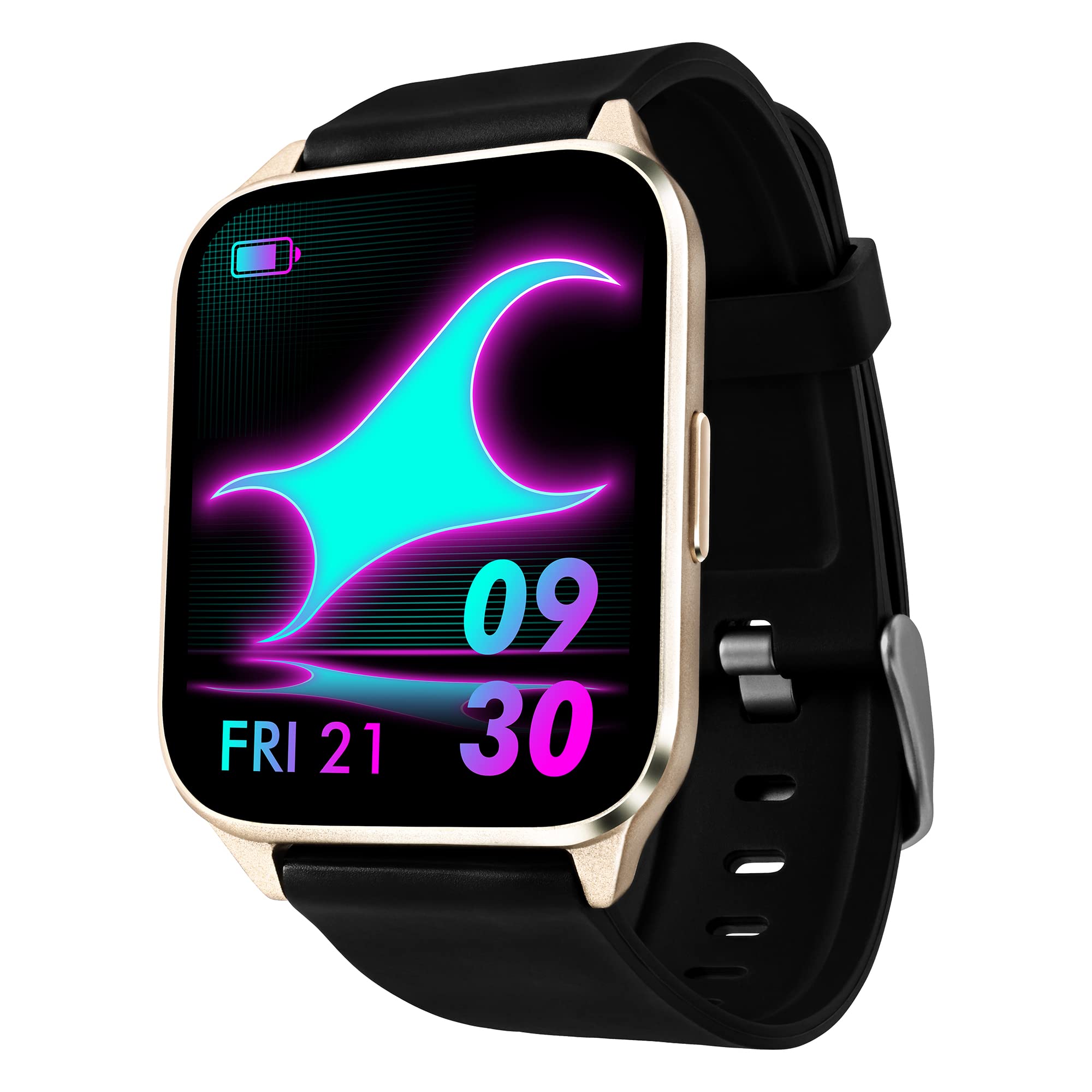 Fastrack New Reflex Beat+ 1.69” UltraVU Display Smartwatches Rakhi Gifts for Brother & Sister (Invisible Black & Black-Rose Gold) 6