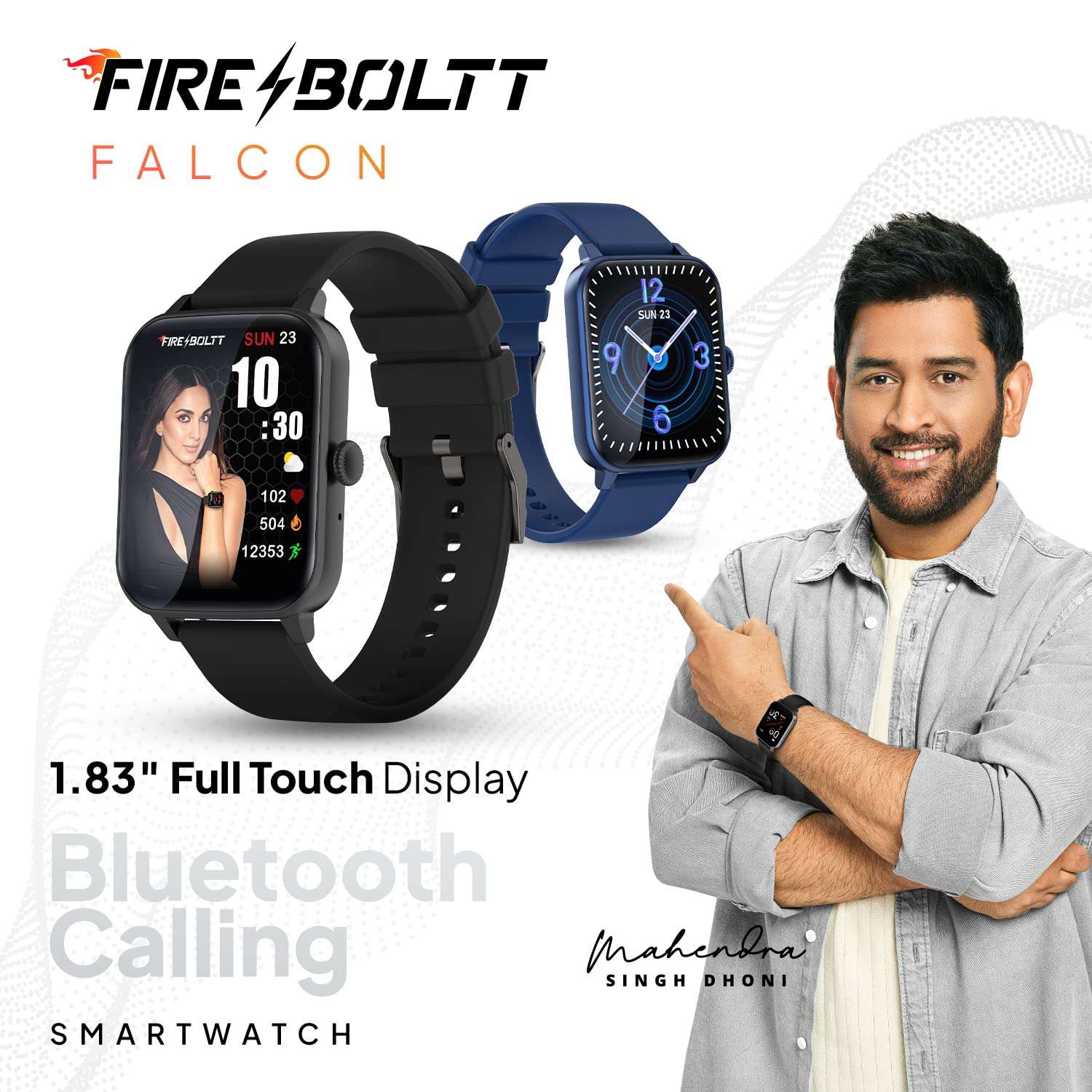 Fire-Boltt Falcon 1.83" Bluetooth Calling Smartwatch, 100+ Sports Modes, Built in Mic & Speaker, IP67 Rating Water Resistant 3