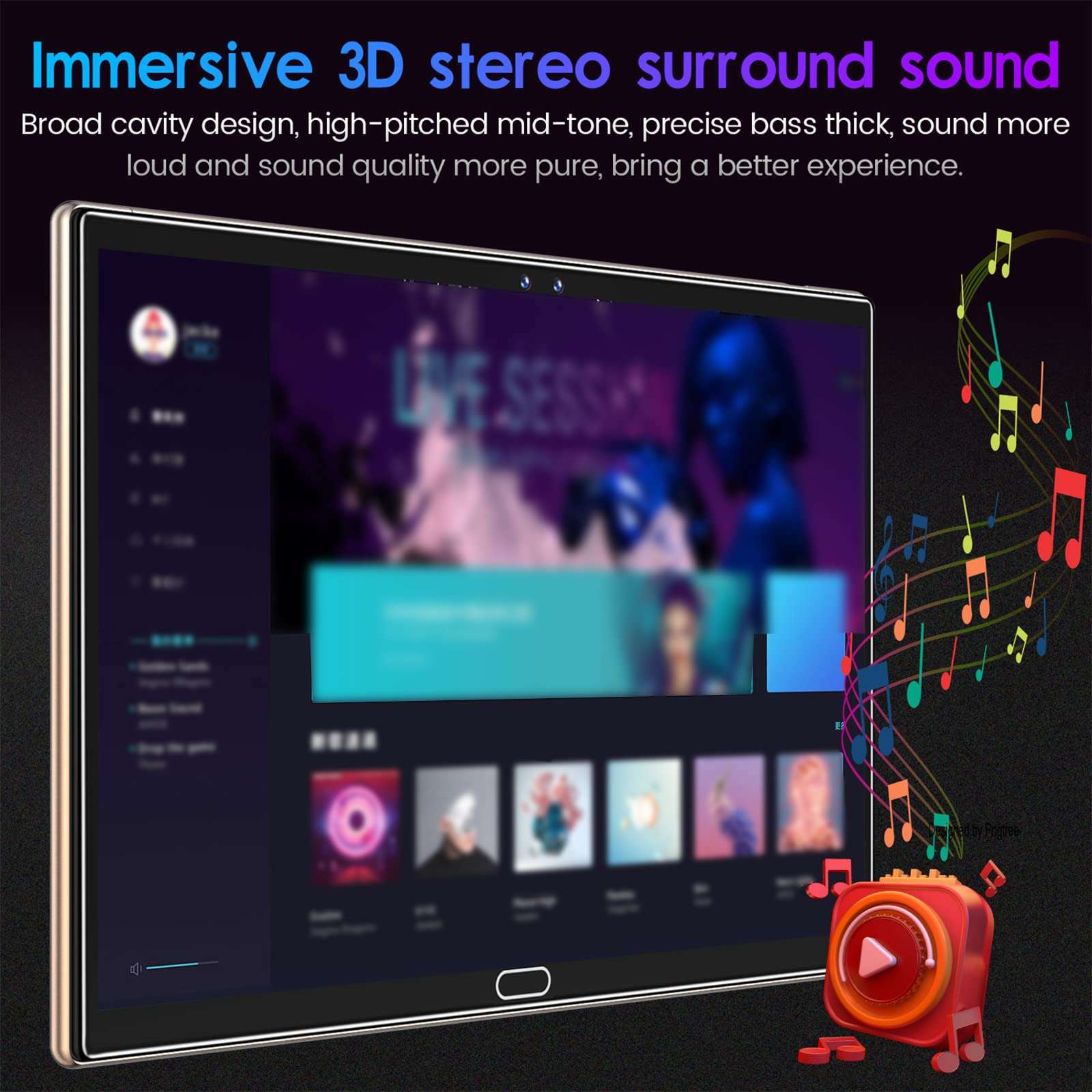 Qonioi Hd Tablet WiFi Bluetooth Android Voice Call Game Tablet,10 Inch IPS Display Screen,WiFi,2gb Ram+16gb ROM,4000mah,Android 5.1 System Excellent Performance, Stylish Appearance 6