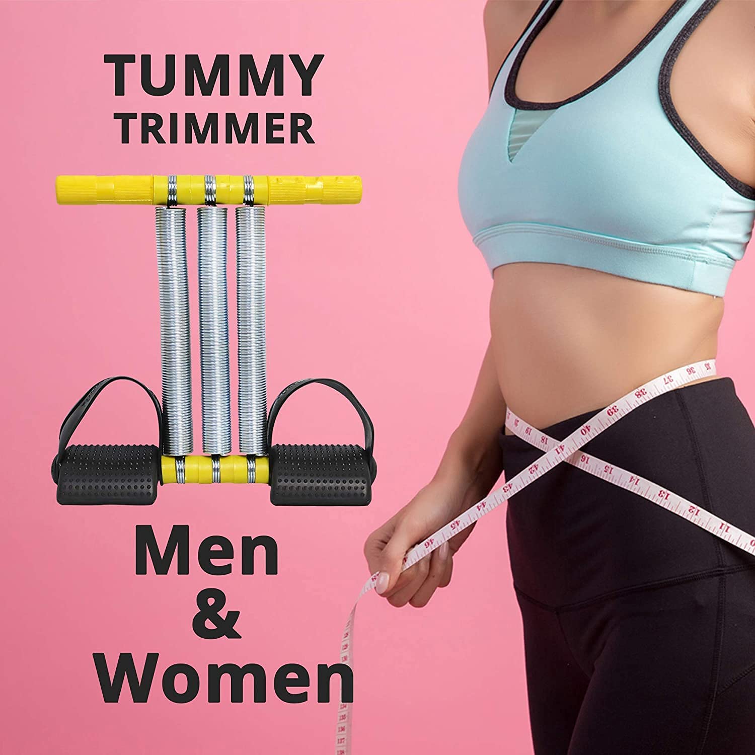 FORMONIX Triple Spring Tummy Trimmer for Men & Women Abs Exerciser Body Toner Fat Buster Home Gym Home Exercise Workout Equipment for Abdominal and Leg Exerciser Multicolour 6