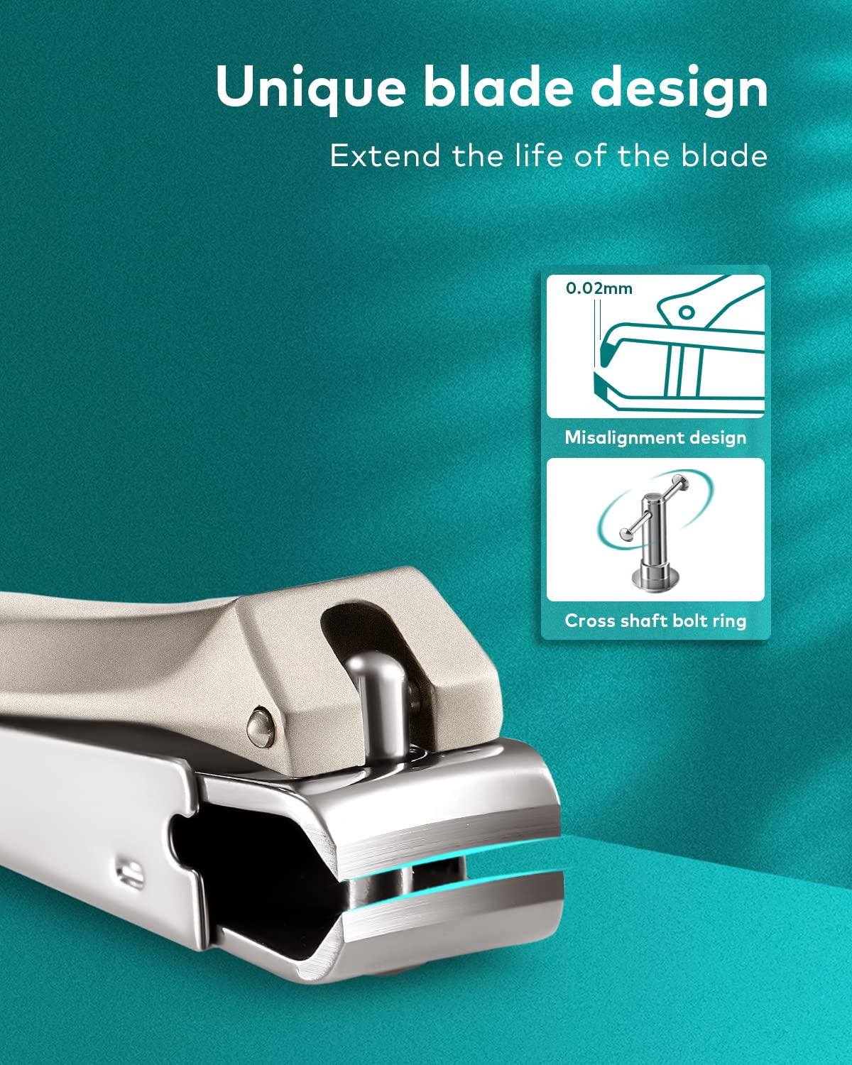 Nail Clippers for Thick Nails, Professional Nail Cutter with Catcher, Medical Grade Stainless Steel, Sharp and Durable Nail Clipper Kit for Men and Women, Bionics Design(Small and Big) M-1210plus 6