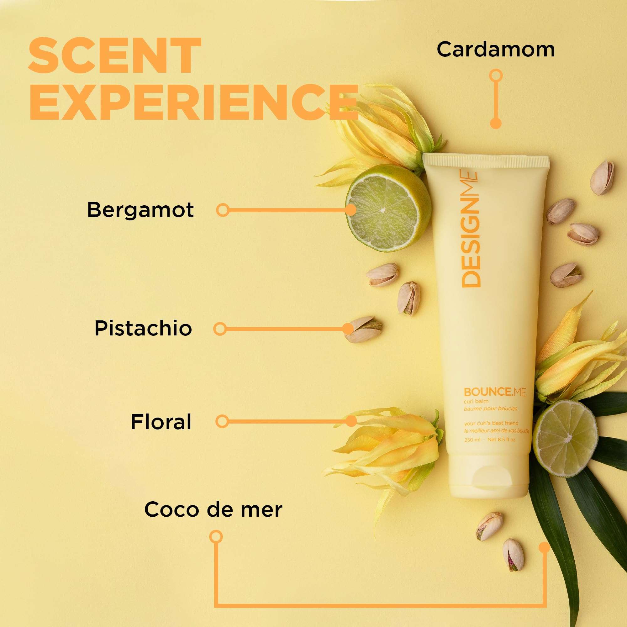 Design.Me BOUNCE.ME Curl Balm and Cream for Curly Hair with Nourishing Argan Oil | Wave, Coil, and Curl Defining Cream | Sulfate Free and Paraben Free (8.5 Fl Oz) 5