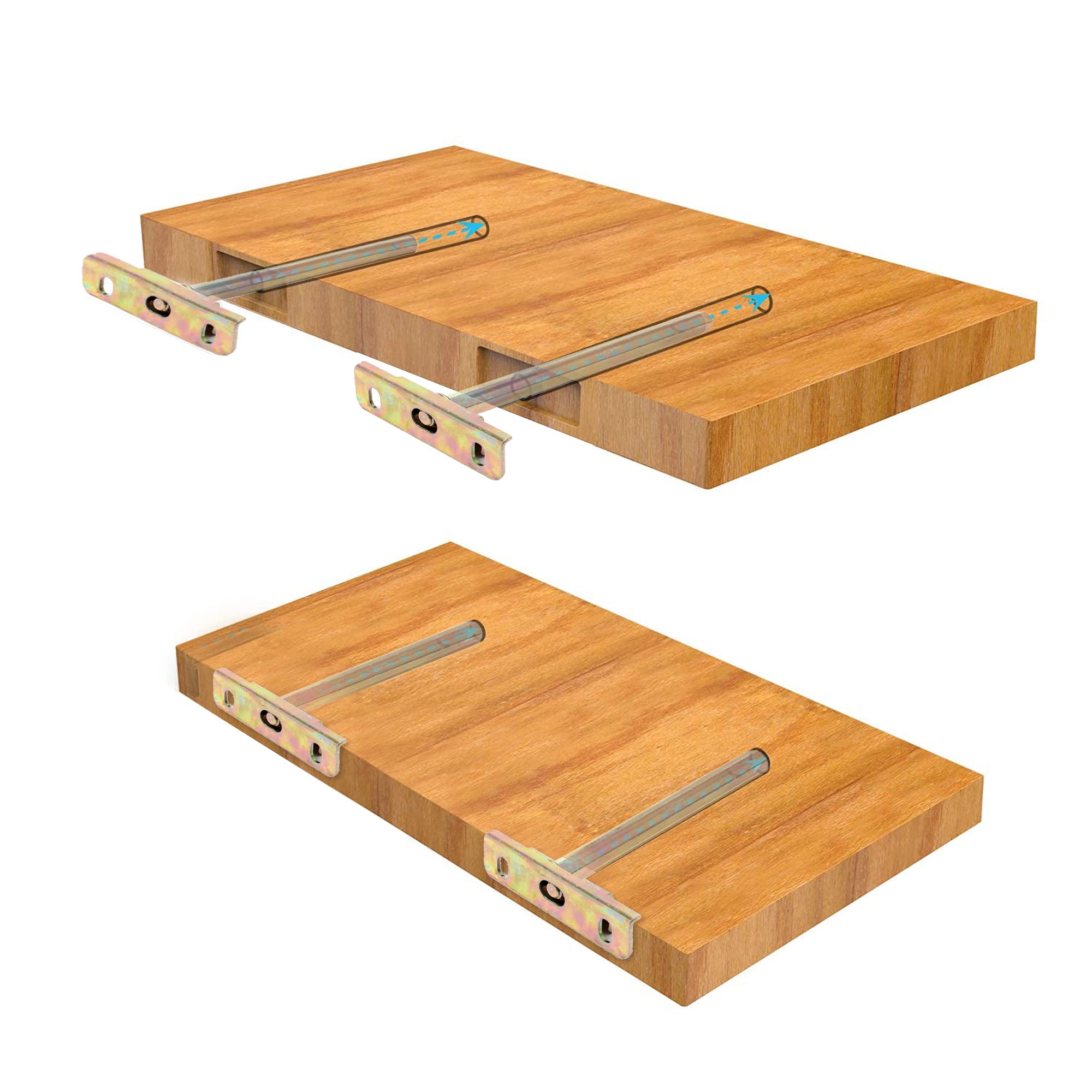 EBCO Wall Shelf Rod - Adjustable 200MM 1
