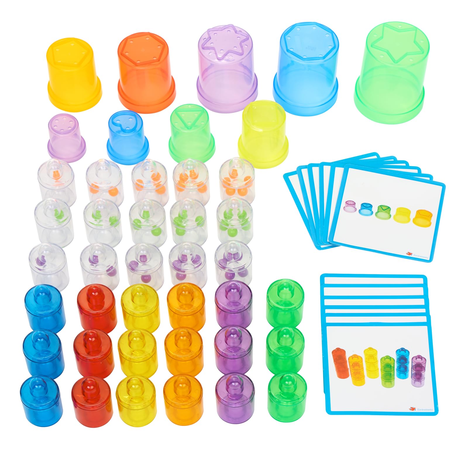 Excellerations Translucent Counting & Color Sorting Set - 42 pcs 4